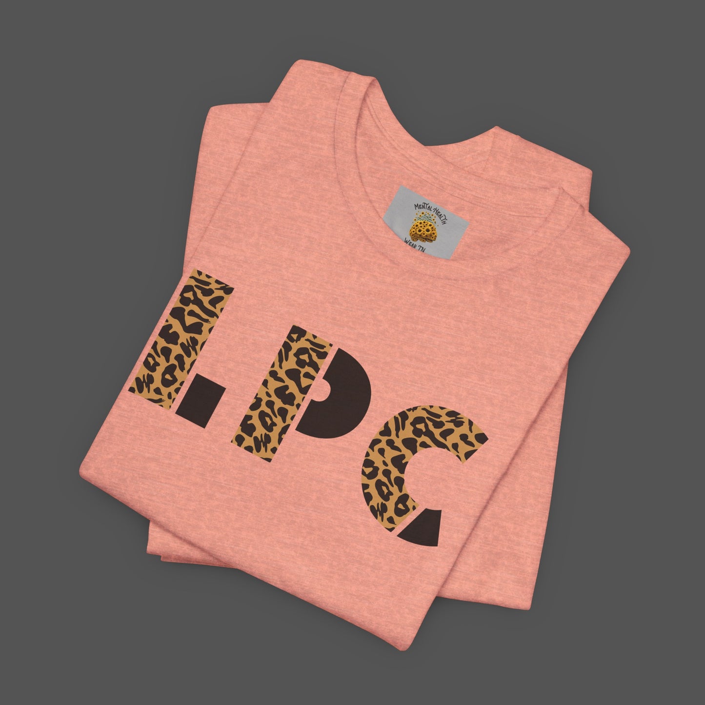 Cheetah Printed Licensed Professional Counselor-  Unisex Short Sleeve Tee - Mental Health Wear TN