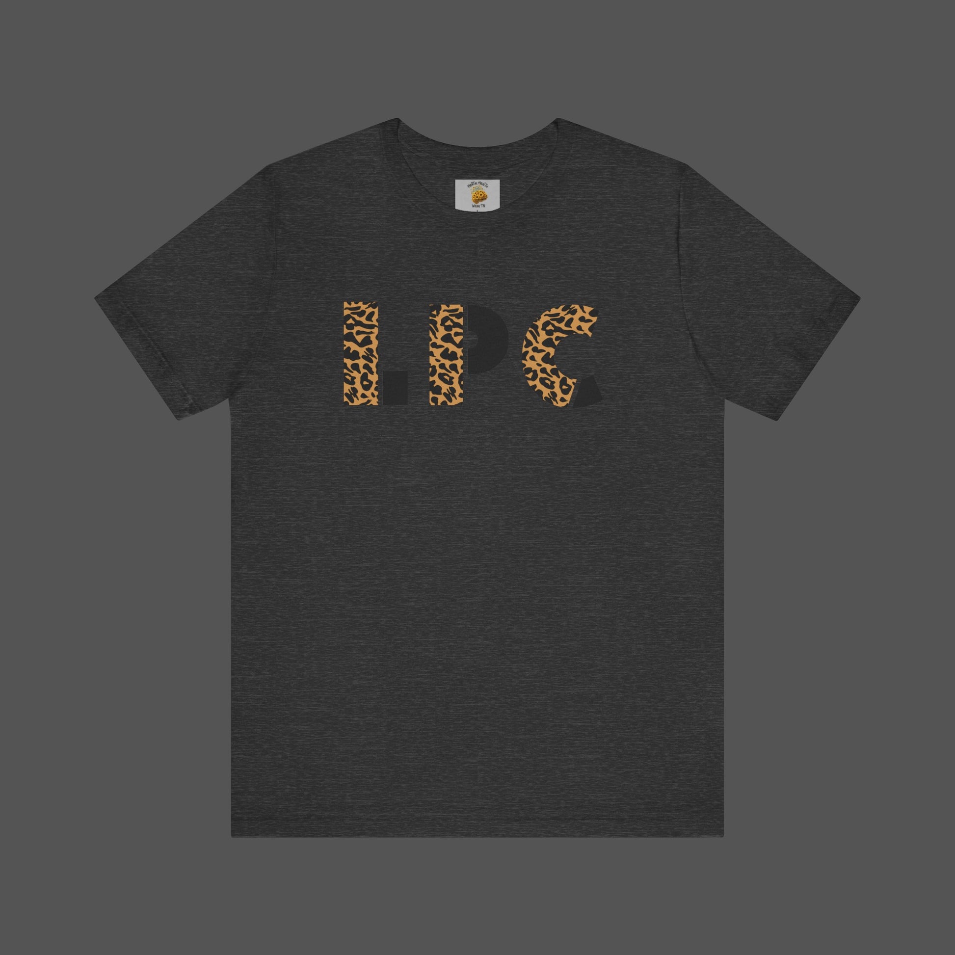 Cheetah Printed Licensed Professional Counselor-  Unisex Short Sleeve Tee - Mental Health Wear TN