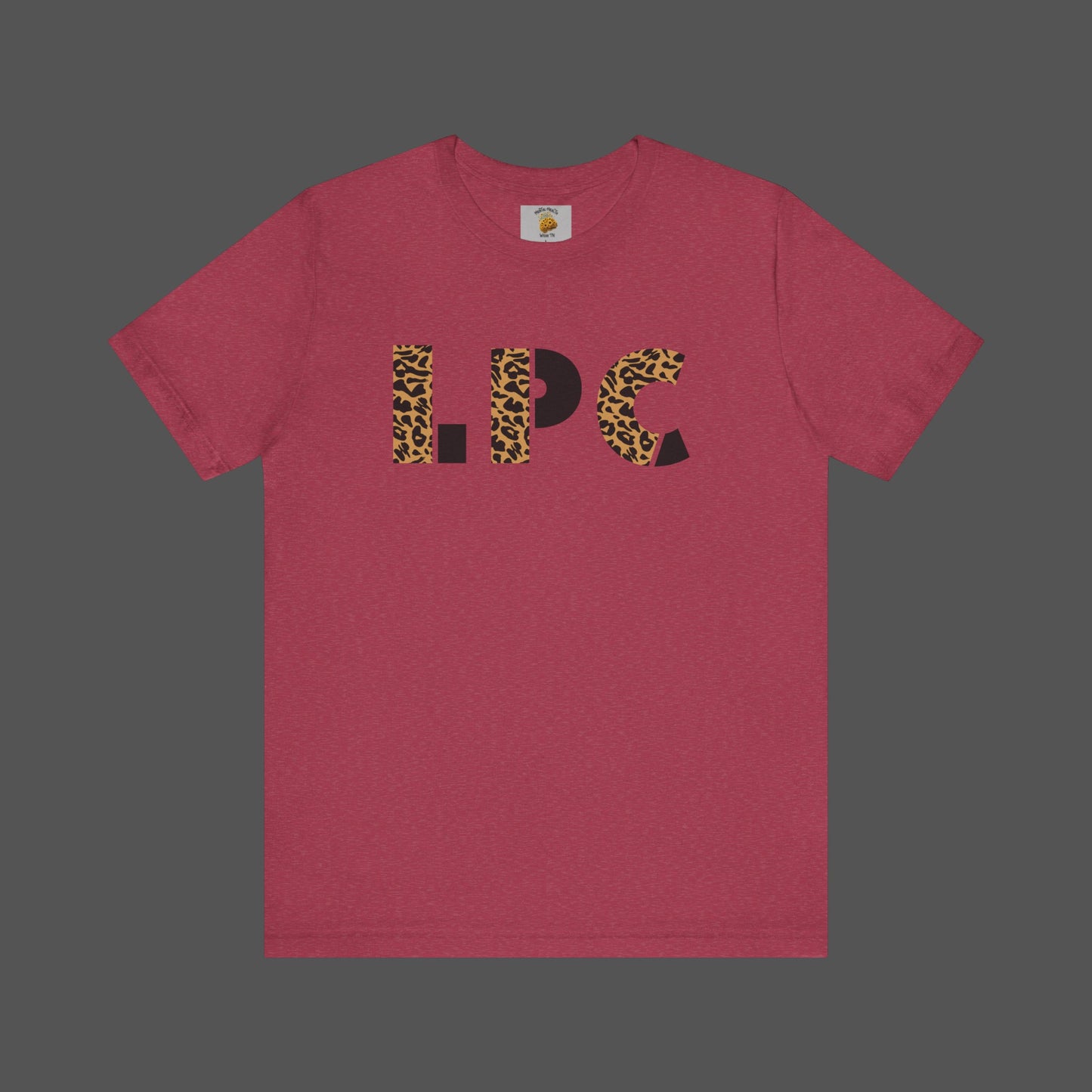 Cheetah Printed Licensed Professional Counselor-  Unisex Short Sleeve Tee - Mental Health Wear TN
