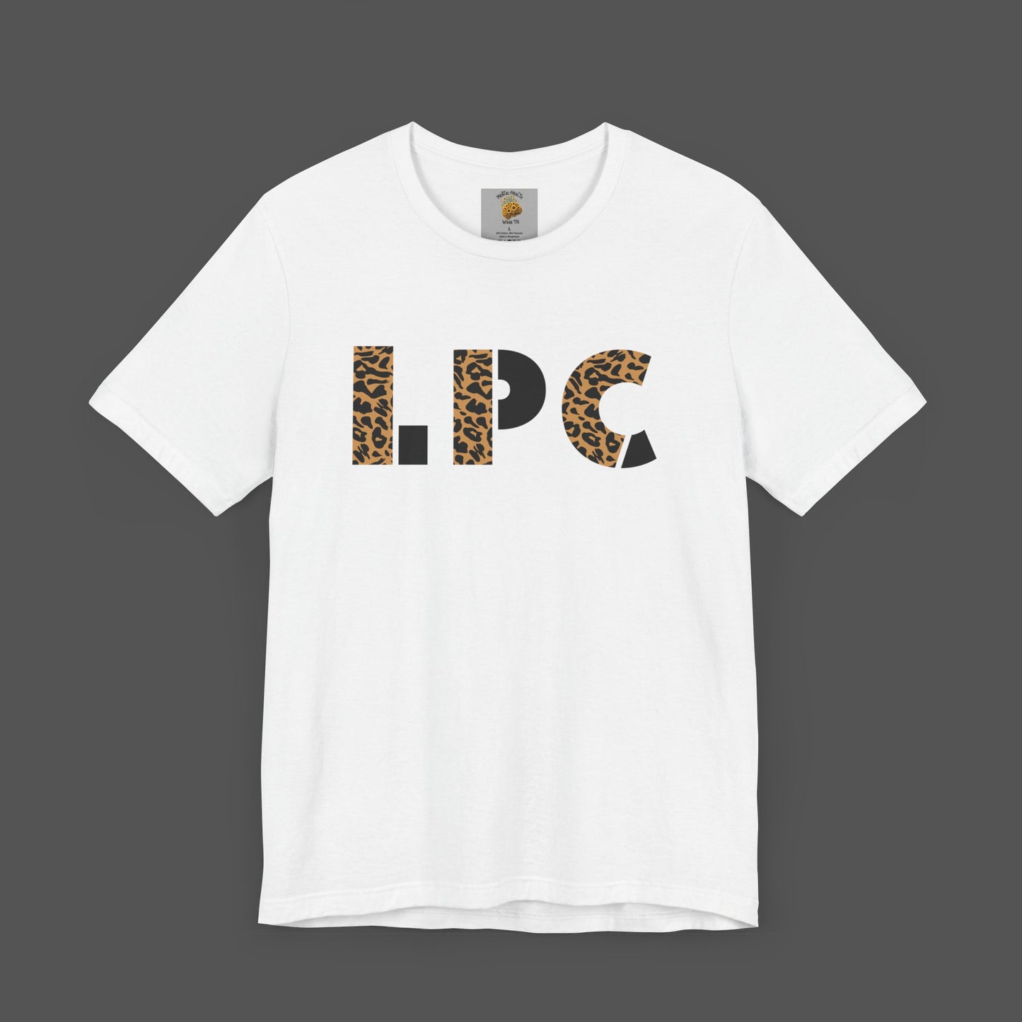 Cheetah Printed Licensed Professional Counselor-  Unisex Short Sleeve Tee - Mental Health Wear TN