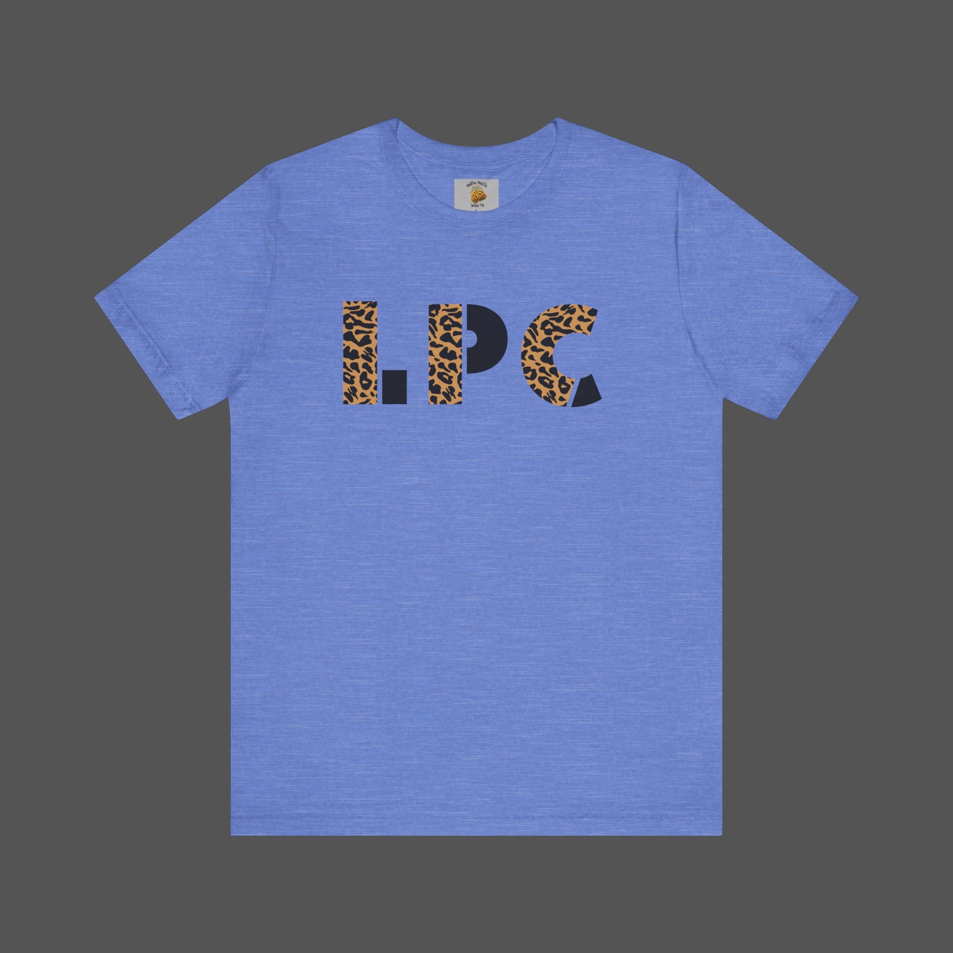 Cheetah Printed Licensed Professional Counselor-  Unisex Short Sleeve Tee - Mental Health Wear TN