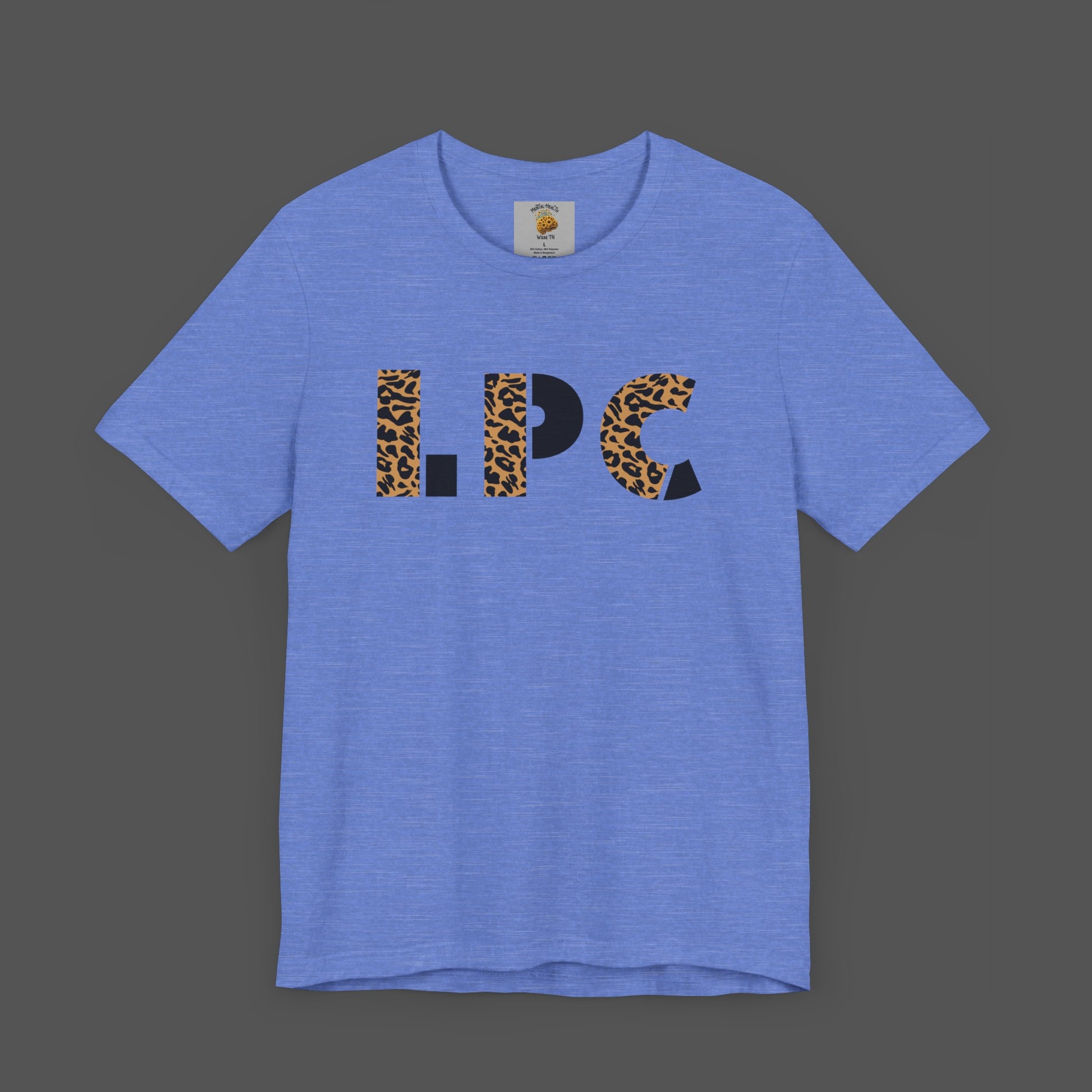 Cheetah Printed Licensed Professional Counselor-  Unisex Short Sleeve Tee - Mental Health Wear TN