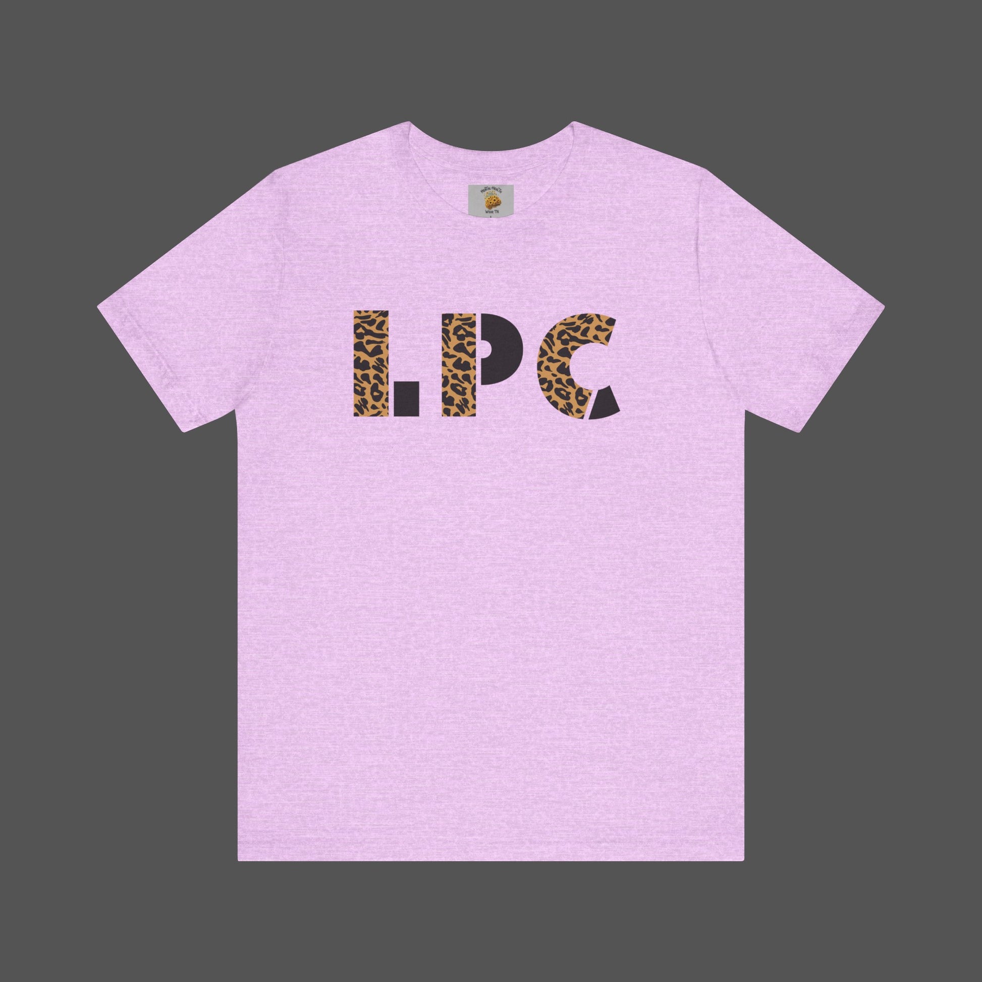 Cheetah Printed Licensed Professional Counselor-  Unisex Short Sleeve Tee - Mental Health Wear TN