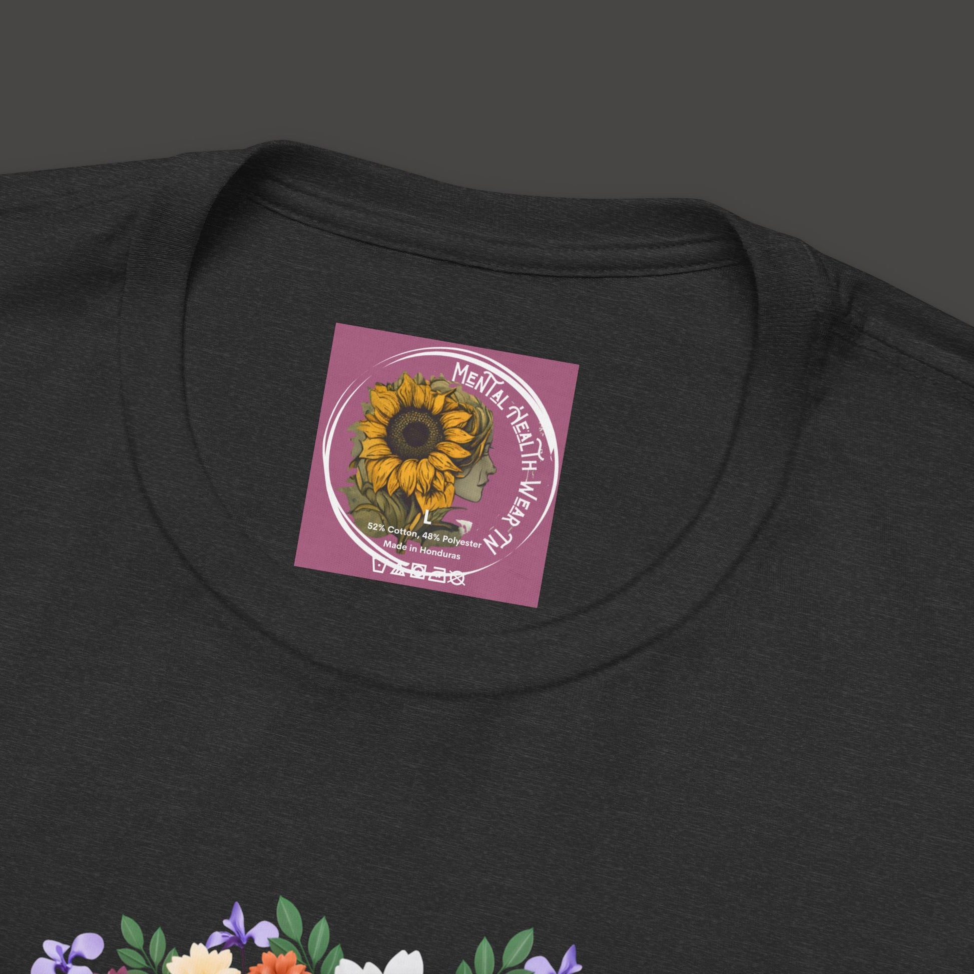 Counselor Floral Unisex Jersey Tee - Perfect Gift for Guidance Professionals - Mental Health Wear TN