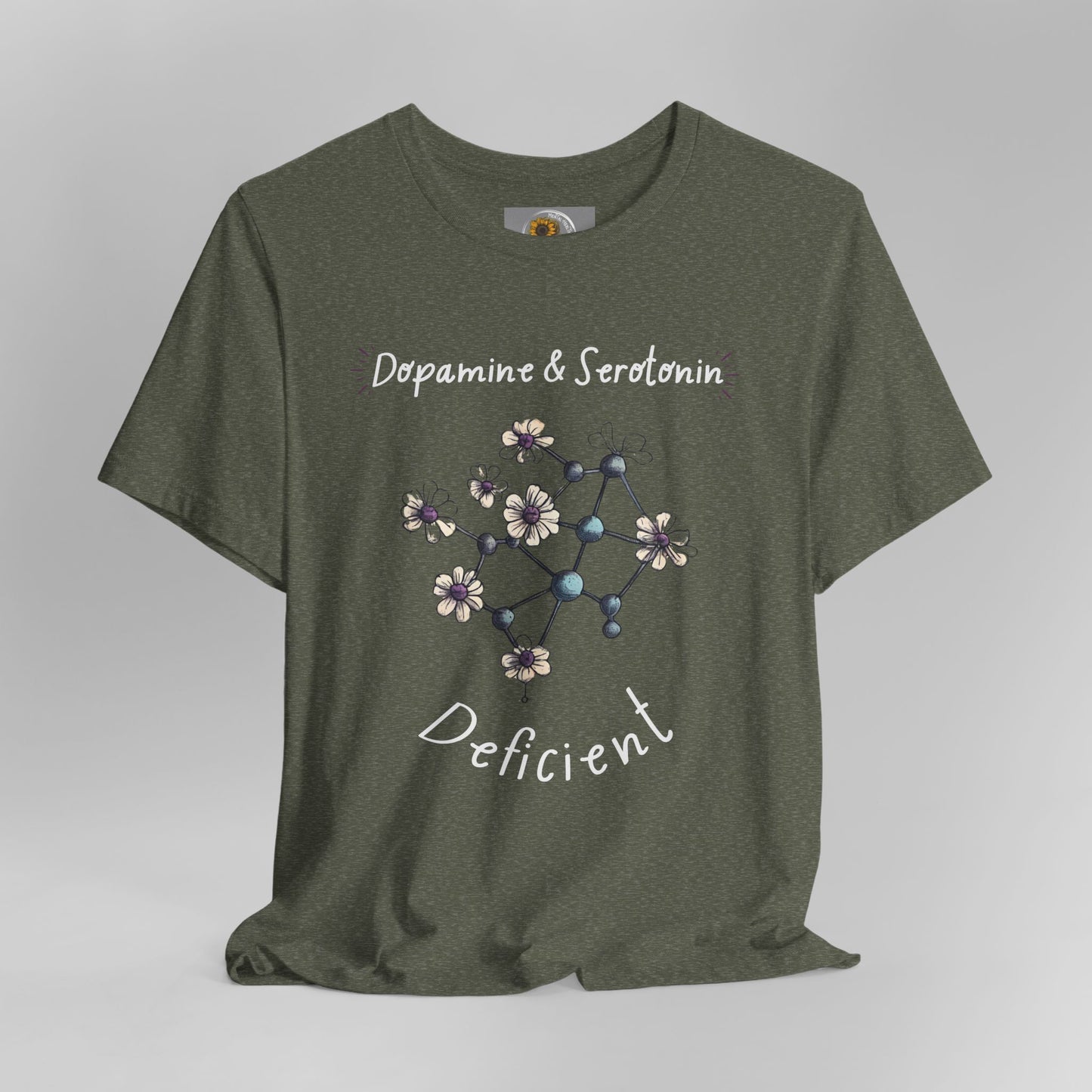 Dopamine and Serotonin Deficient-Mental Health Awareness-Unisex  Short Sleeve T-shirt - Mental Health Wear TN