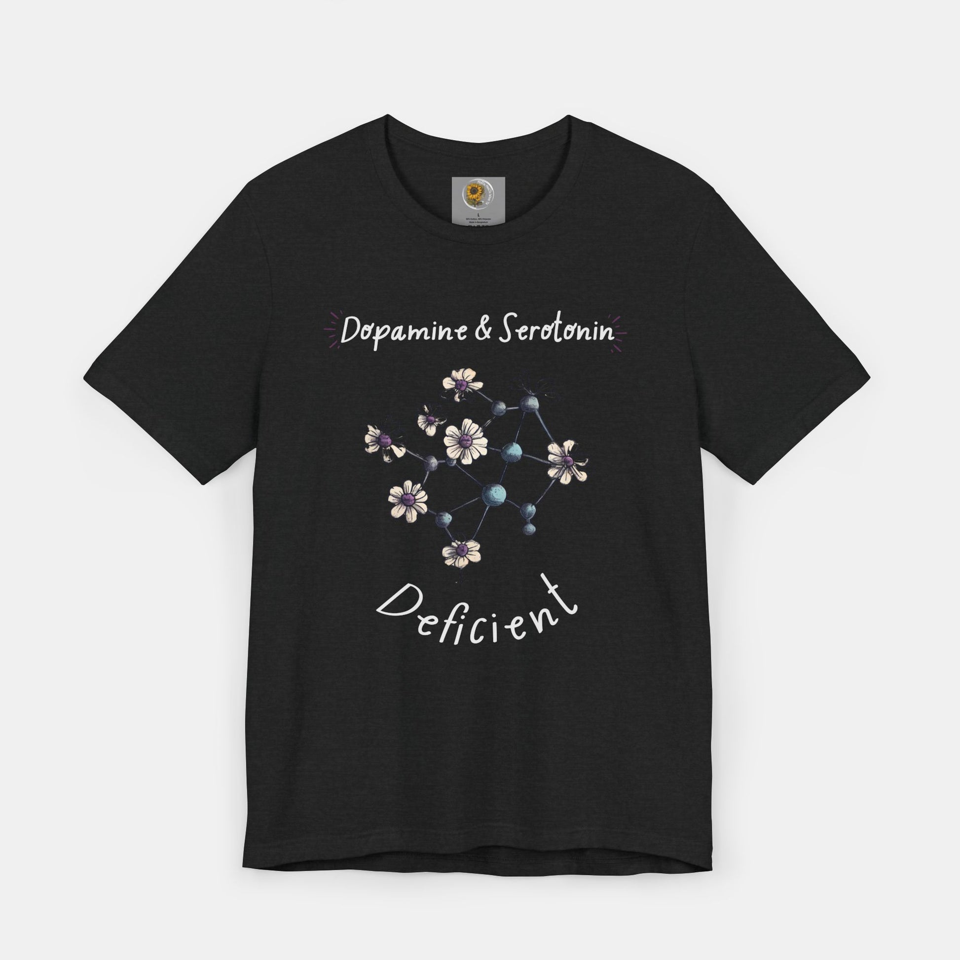 Dopamine and Serotonin Deficient-Mental Health Awareness-Unisex  Short Sleeve T-shirt - Mental Health Wear TN