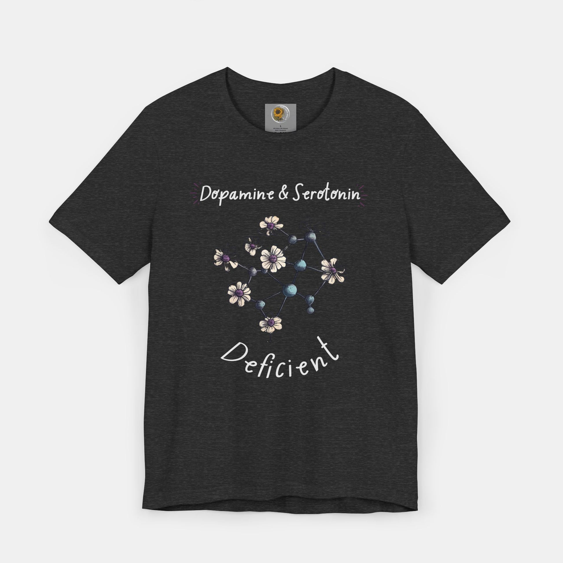 Dopamine and Serotonin Deficient-Mental Health Awareness-Unisex  Short Sleeve T-shirt - Mental Health Wear TN