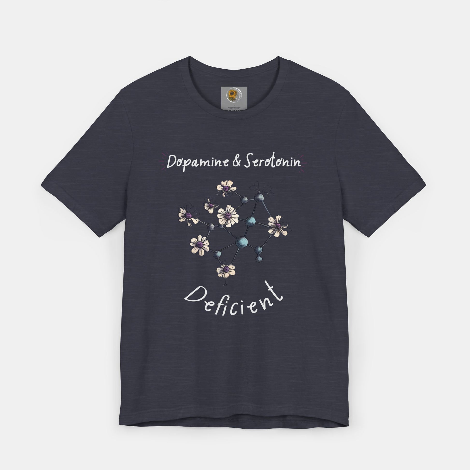 Dopamine and Serotonin Deficient-Mental Health Awareness-Unisex  Short Sleeve T-shirt - Mental Health Wear TN