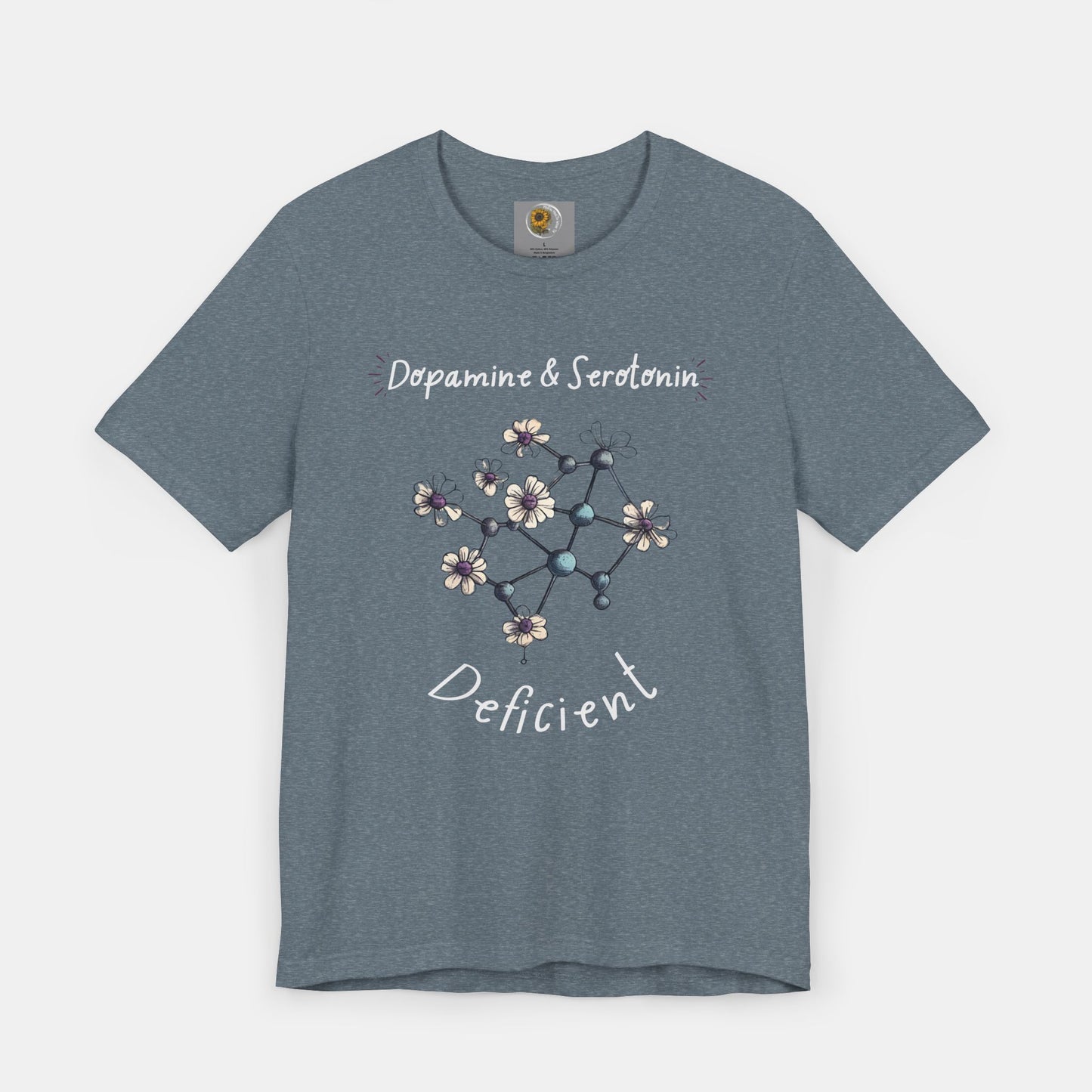 Dopamine and Serotonin Deficient-Mental Health Awareness-Unisex  Short Sleeve T-shirt - Mental Health Wear TN