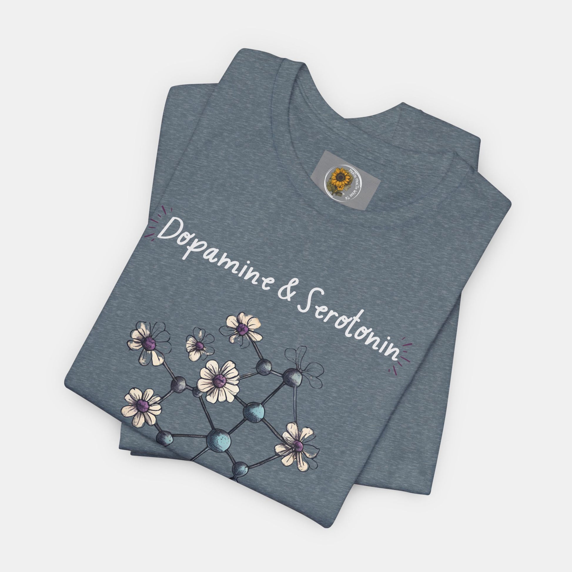 Dopamine and Serotonin Deficient-Mental Health Awareness-Unisex  Short Sleeve T-shirt - Mental Health Wear TN
