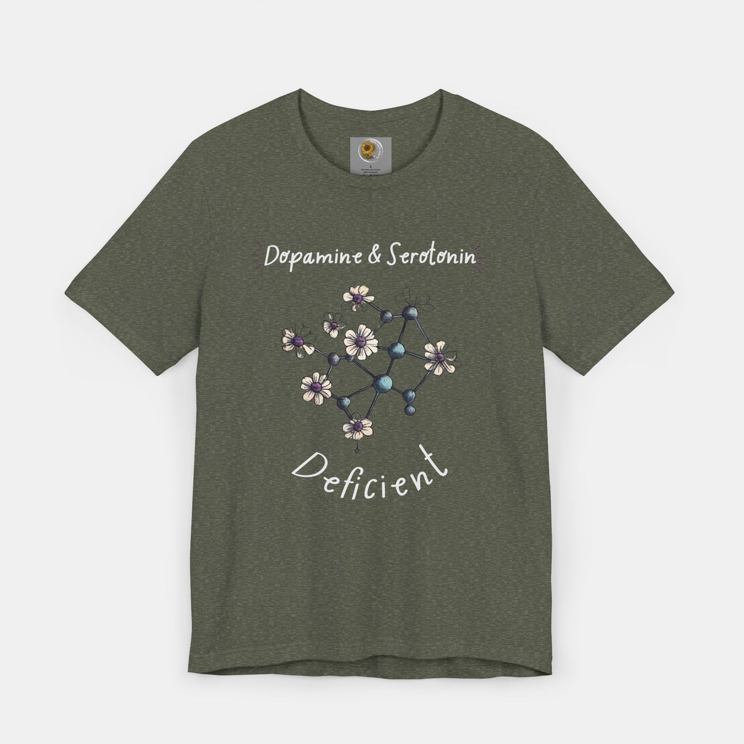 Dopamine and Serotonin Deficient-Mental Health Awareness-Unisex  Short Sleeve T-shirt - Mental Health Wear TN