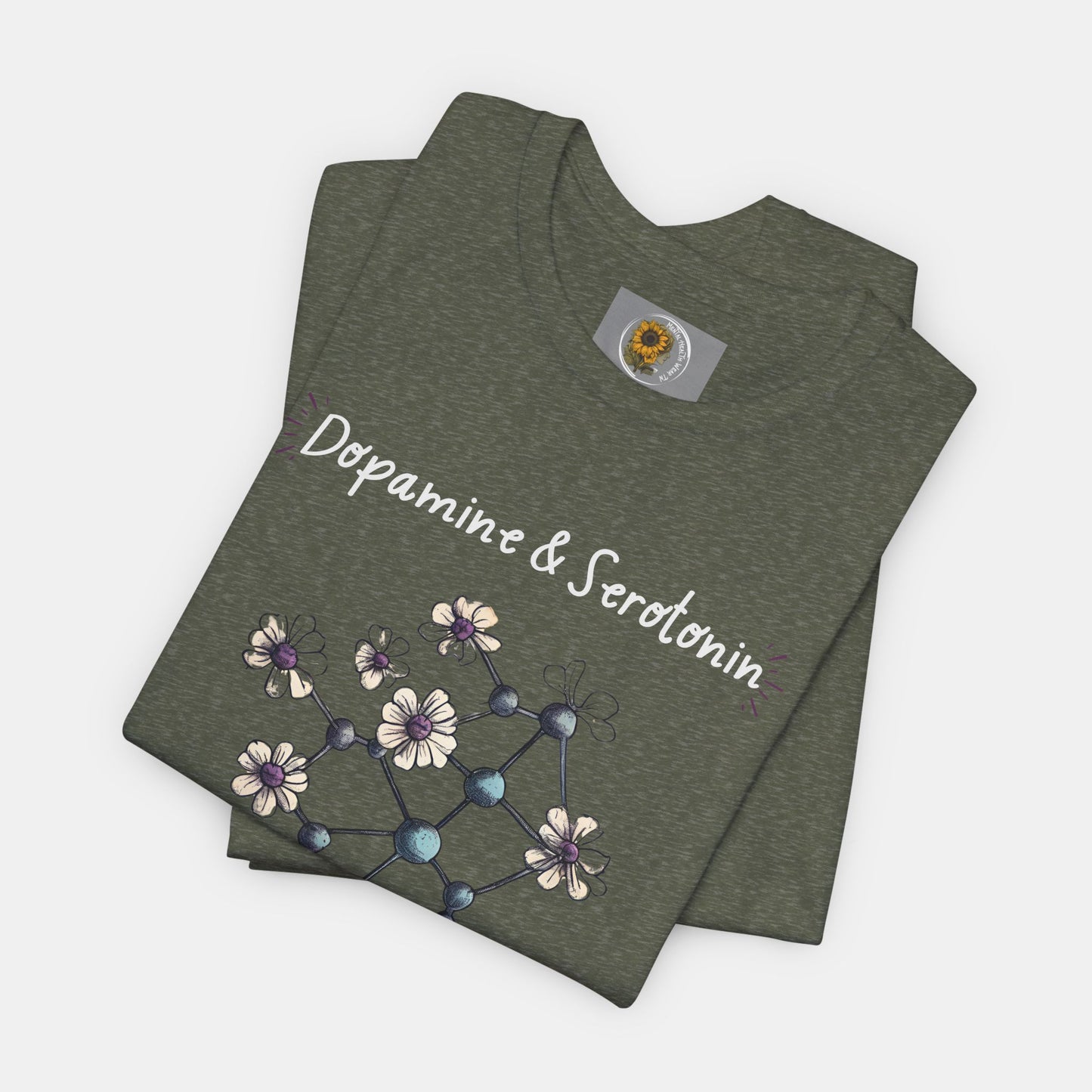 Dopamine and Serotonin Deficient-Mental Health Awareness-Unisex  Short Sleeve T-shirt - Mental Health Wear TN