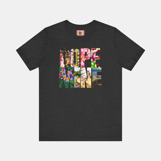 Dopamine- Hawaiian- Honan Lou Lou Style-Mental Health Awareness- Unisex Short Sleeve Tee - Mental Health Wear TN