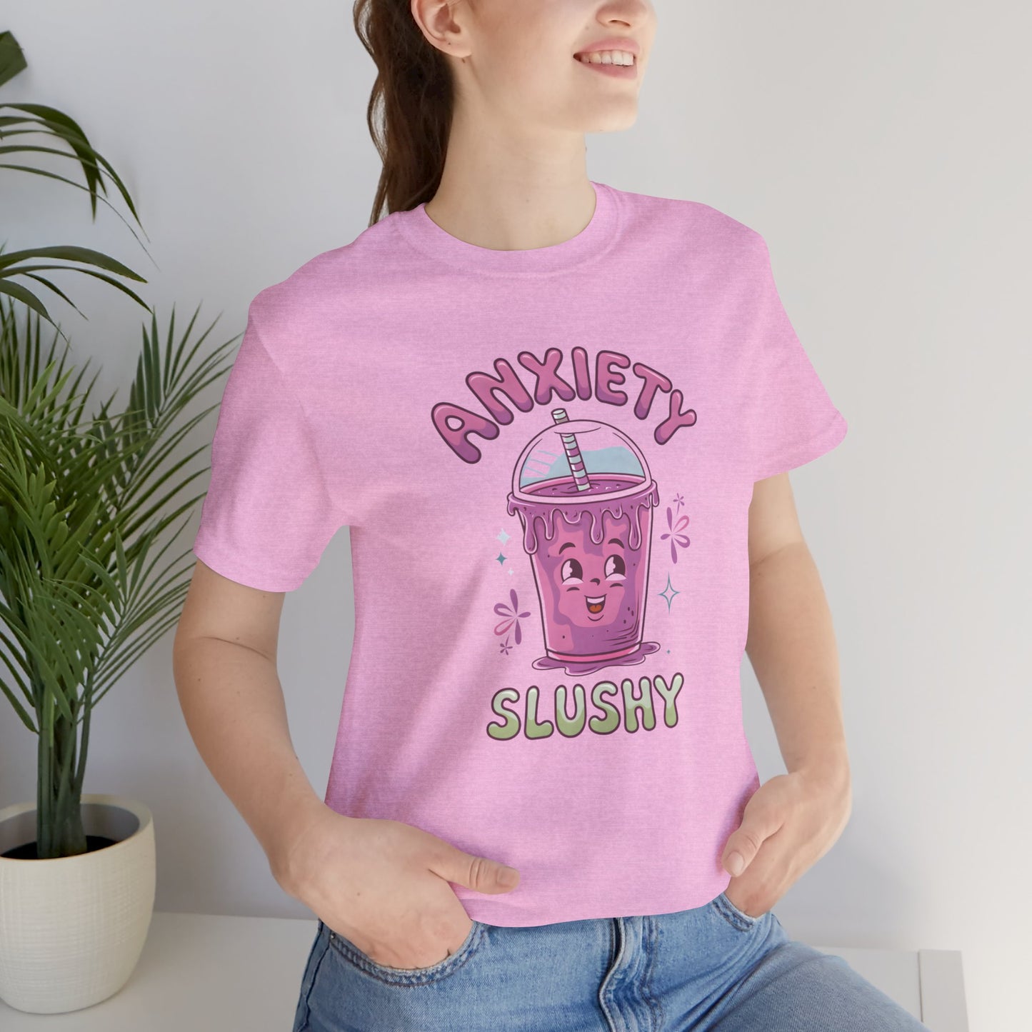 Funny/Cutie Anxiety Slushy Tee Shirt - Mental Health Wear TN
