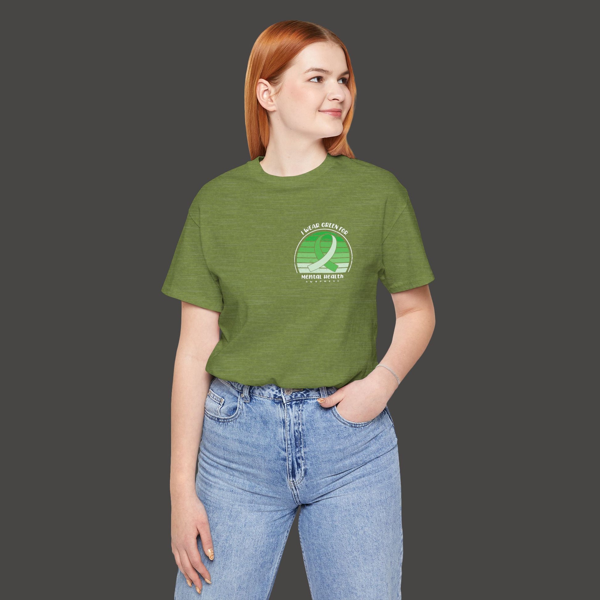 I Wear Green for Mental Health Awareness T-Shirt - Mental Health Wear TN