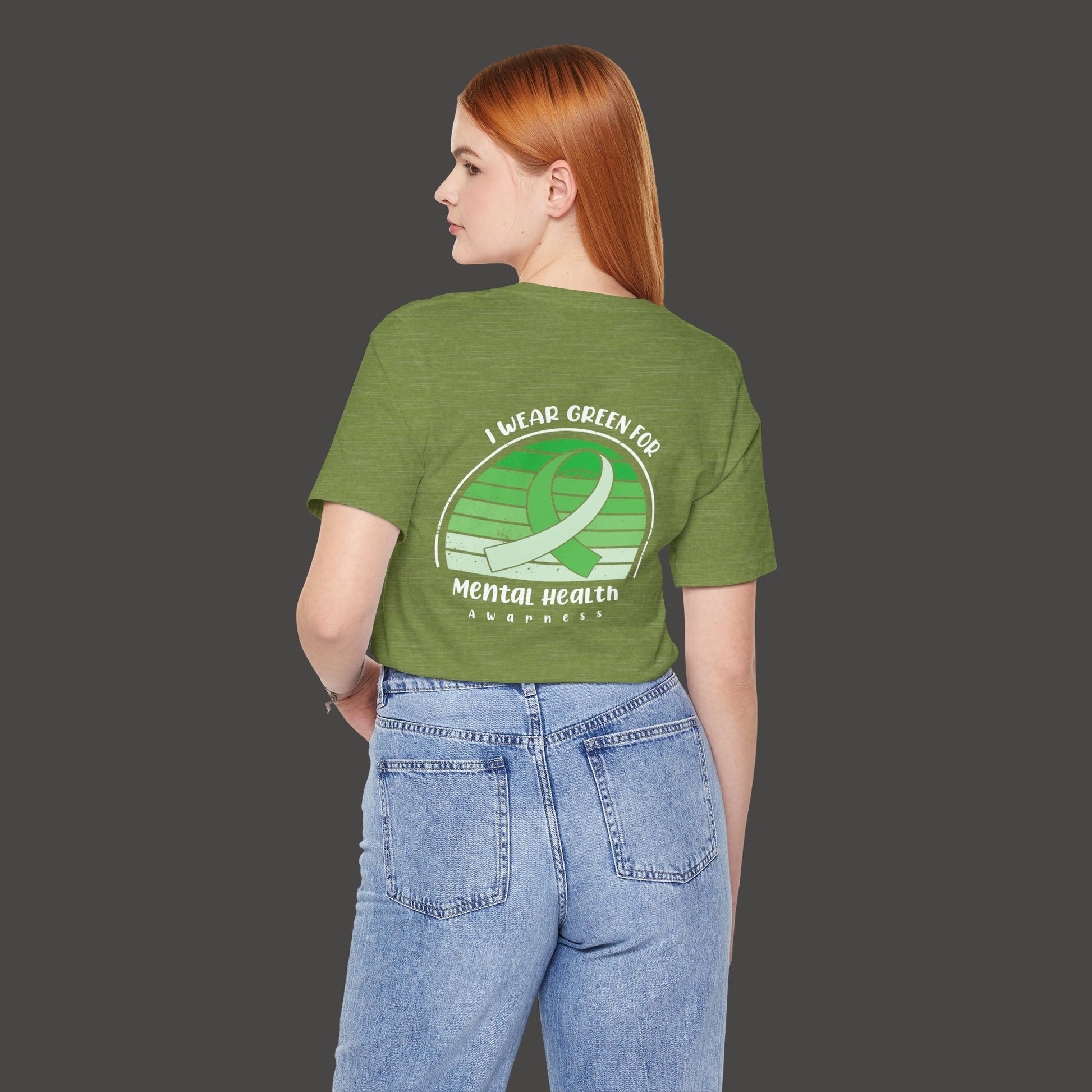 I Wear Green for Mental Health Awareness T-Shirt - Mental Health Wear TN