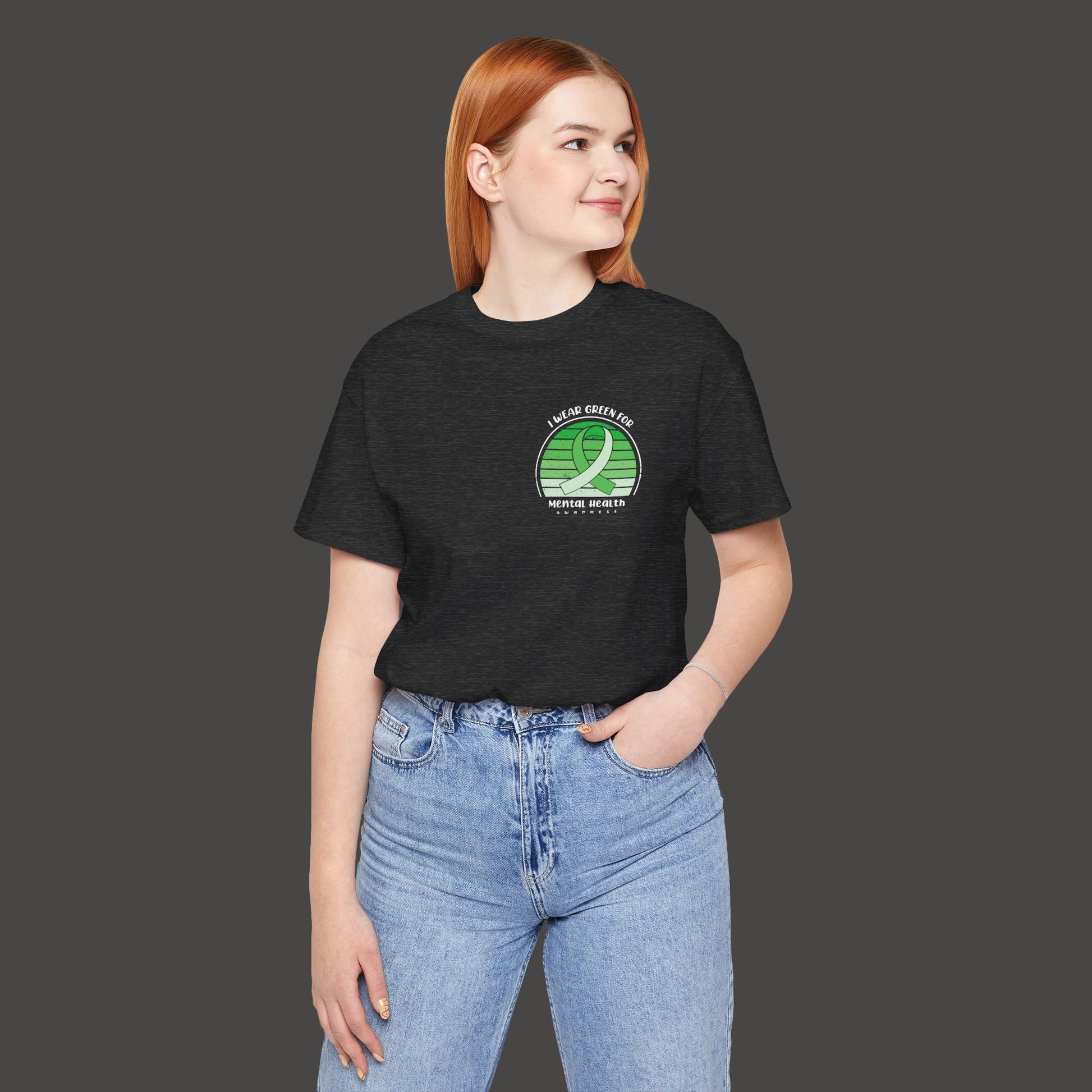 I Wear Green for Mental Health Awareness T-Shirt - Mental Health Wear TN
