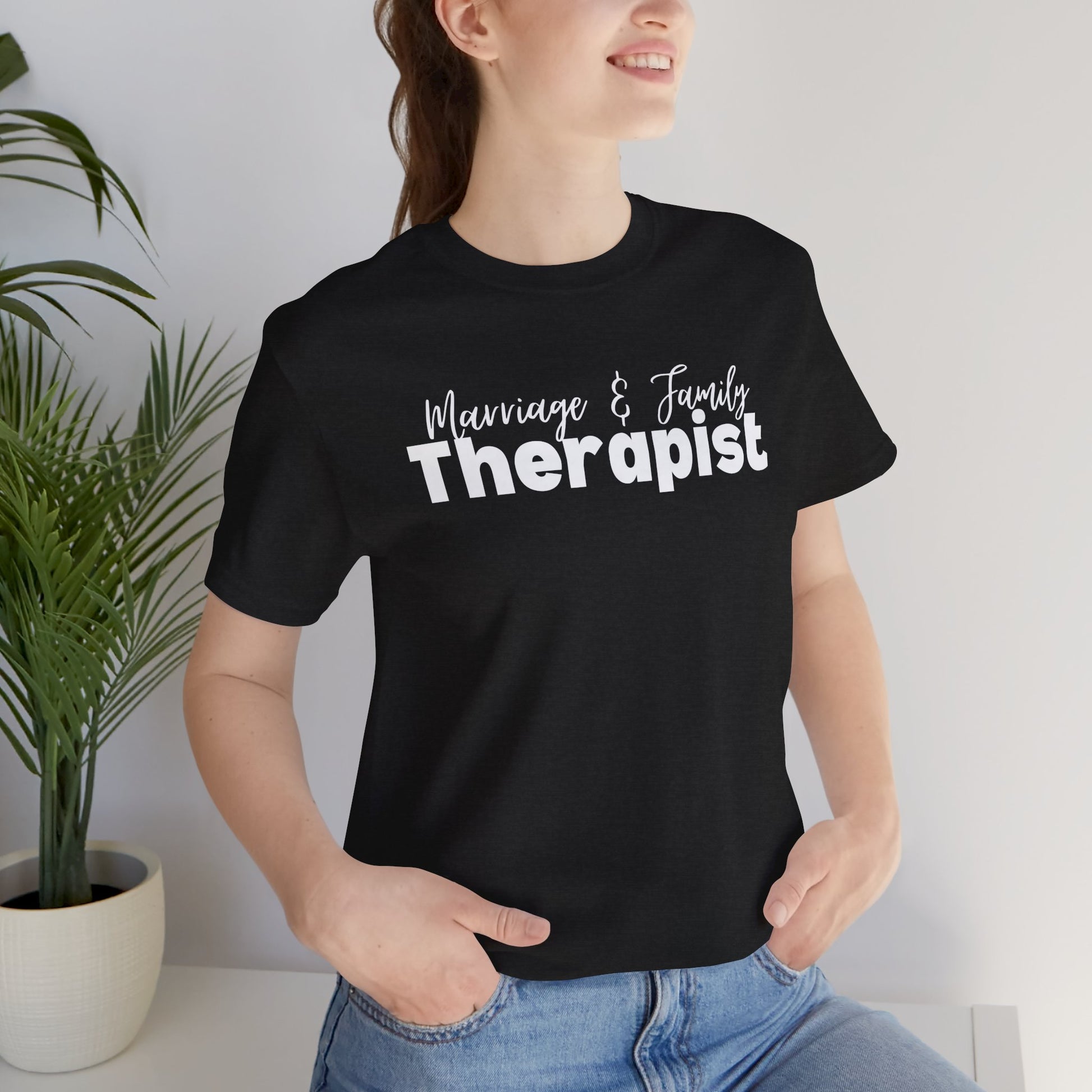 Marriage & Family Therapist Unisex Short Sleeve Tee - Mental Health Wear TN