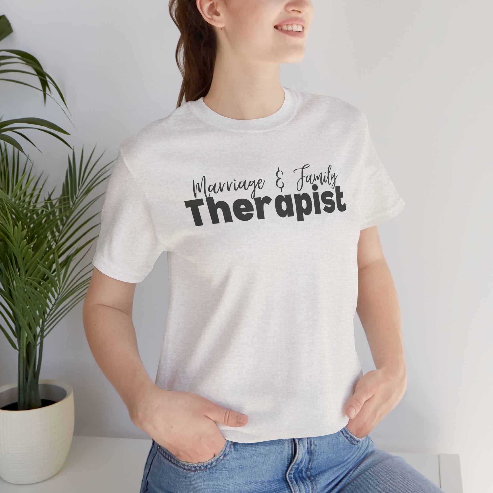 Marriage & Family Therapist Unisex Short Sleeve Tee - Mental Health Wear TN