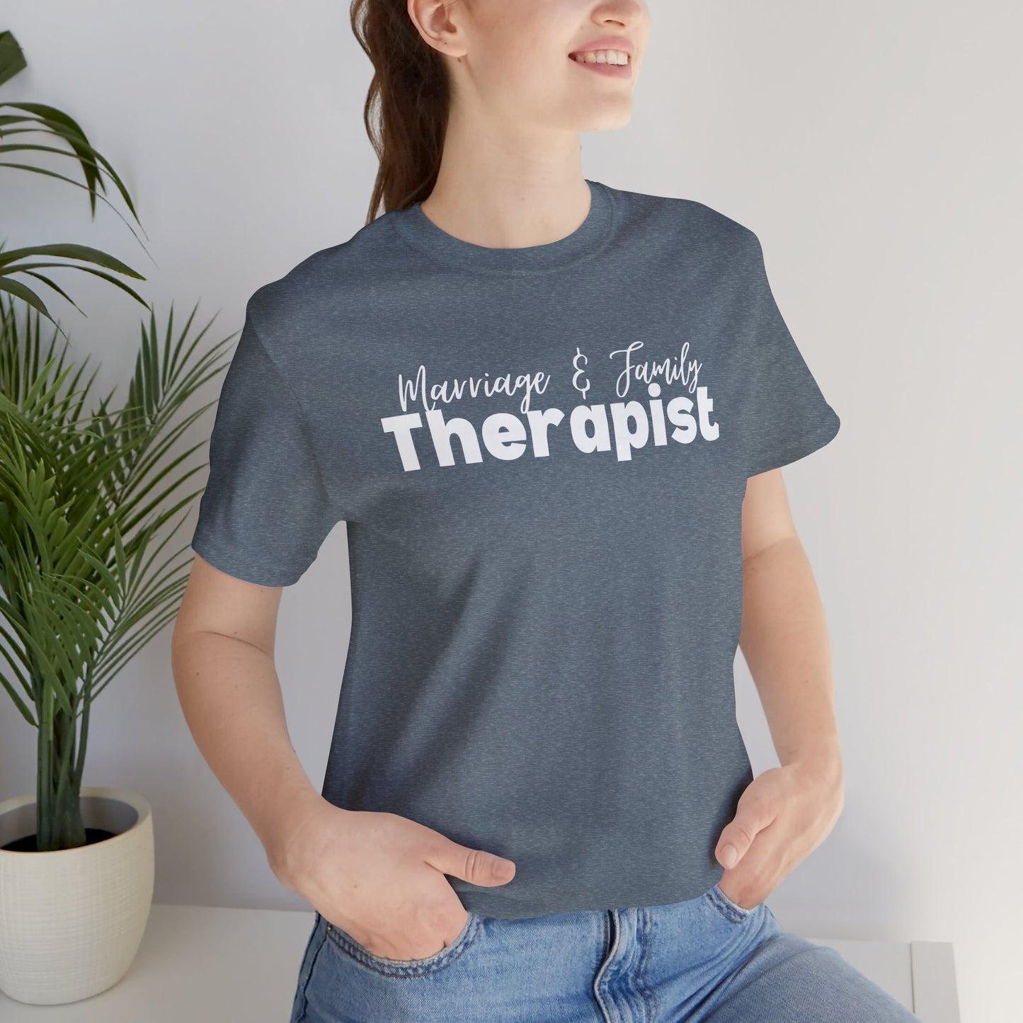 Marriage & Family Therapist Unisex Short Sleeve Tee - Mental Health Wear TN
