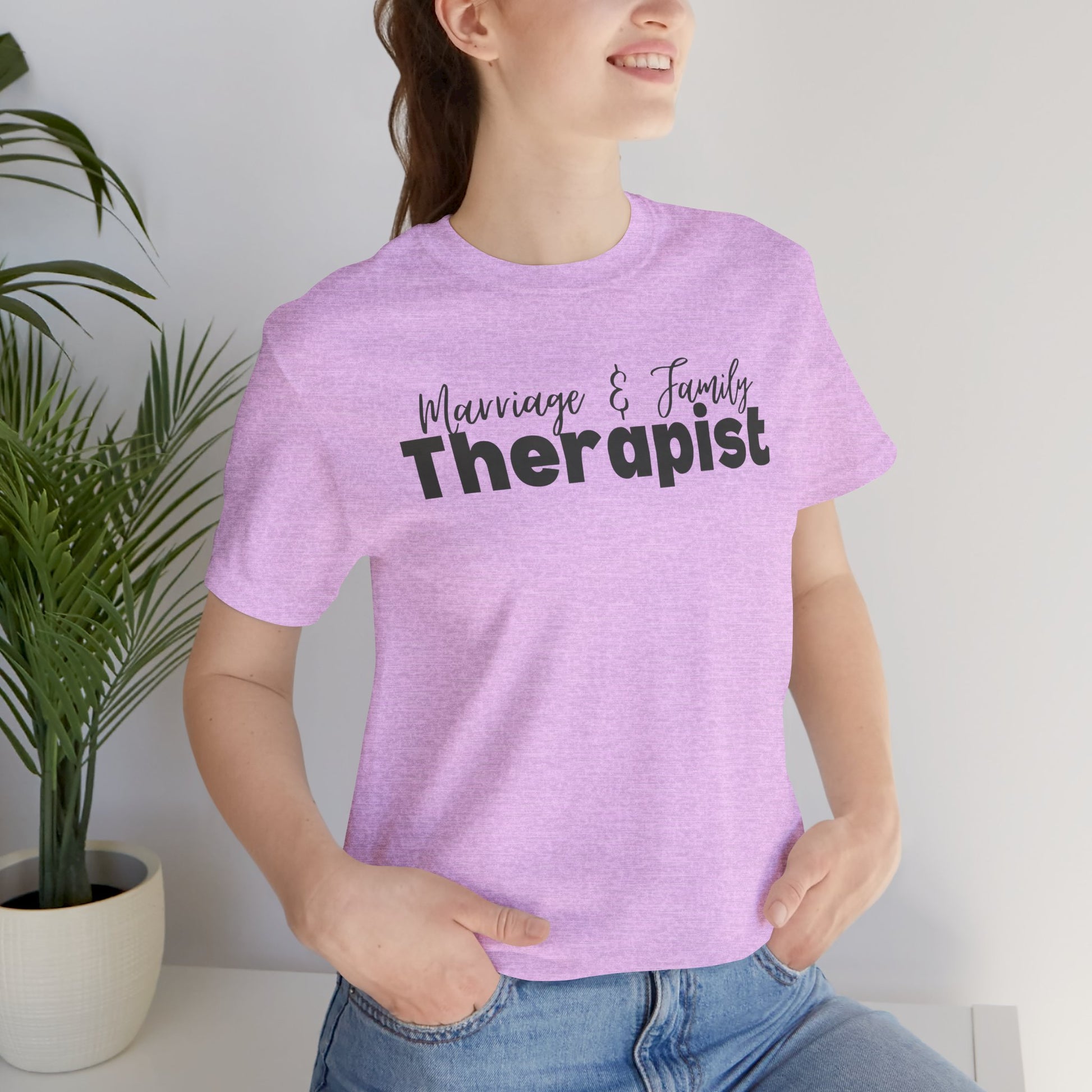 Marriage & Family Therapist Unisex Short Sleeve Tee - Mental Health Wear TN
