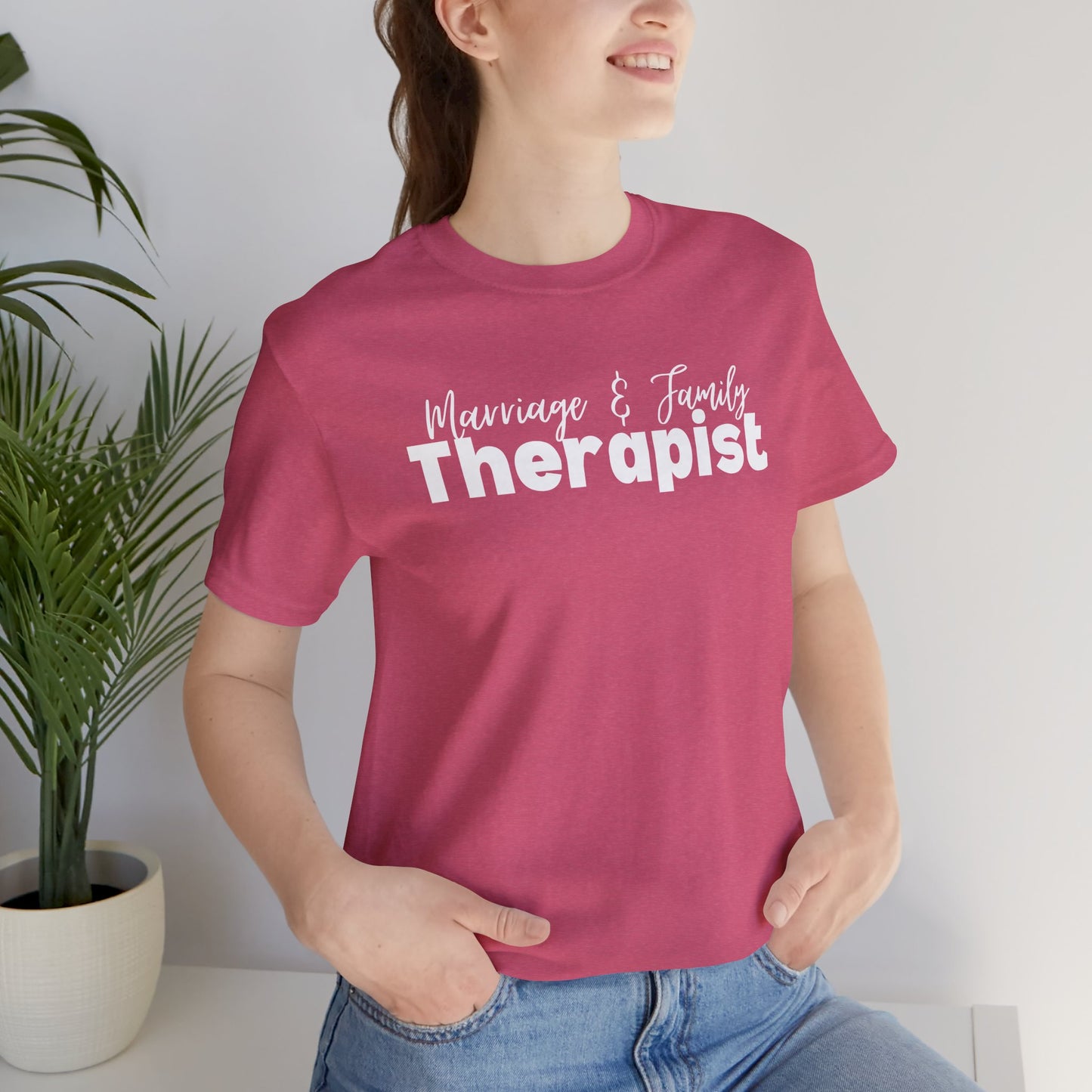 Marriage & Family Therapist Unisex Short Sleeve Tee - Mental Health Wear TN