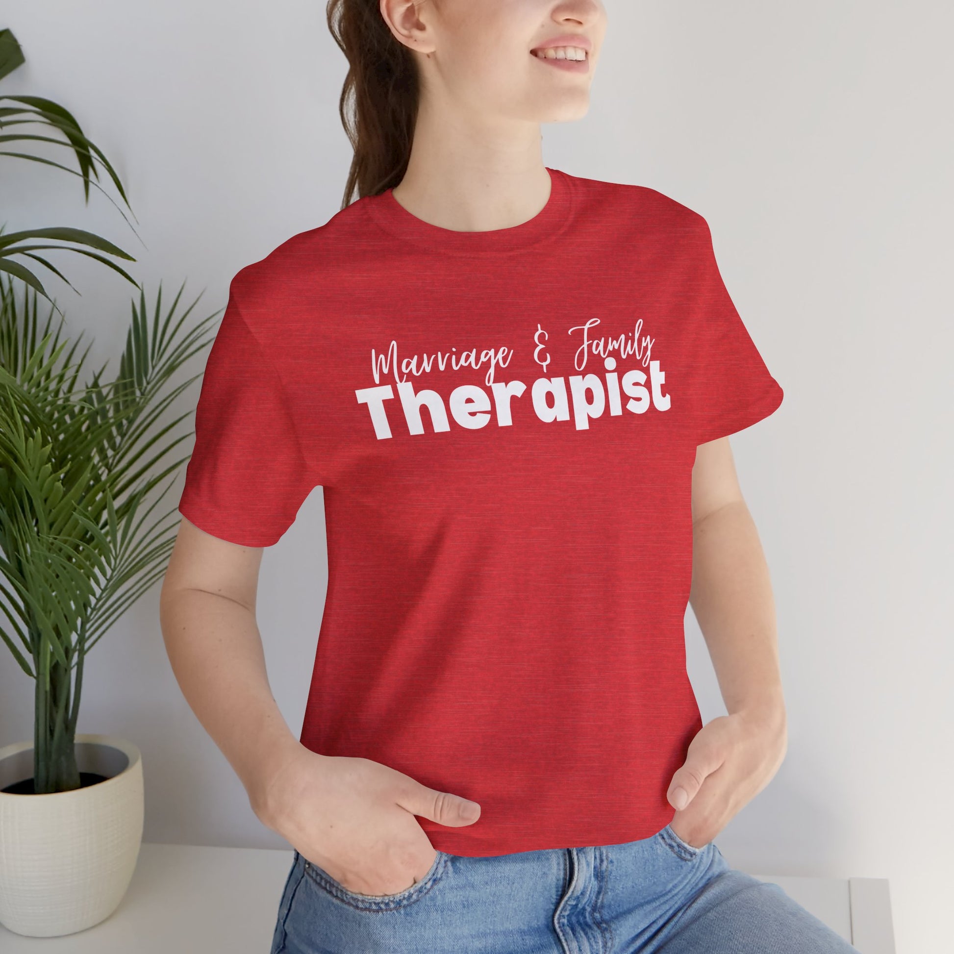 Marriage & Family Therapist Unisex Short Sleeve Tee - Mental Health Wear TN