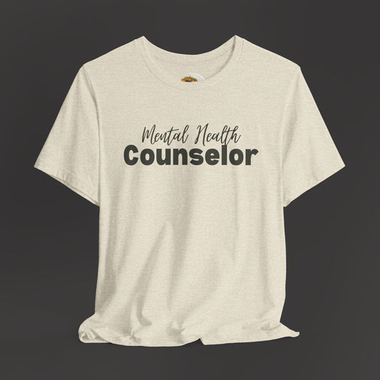 Mental Health Counselor T-Shirt | Unisex Jersey Short Sleeve Tee | Perfect Gift for Therapists - Mental Health Wear TN