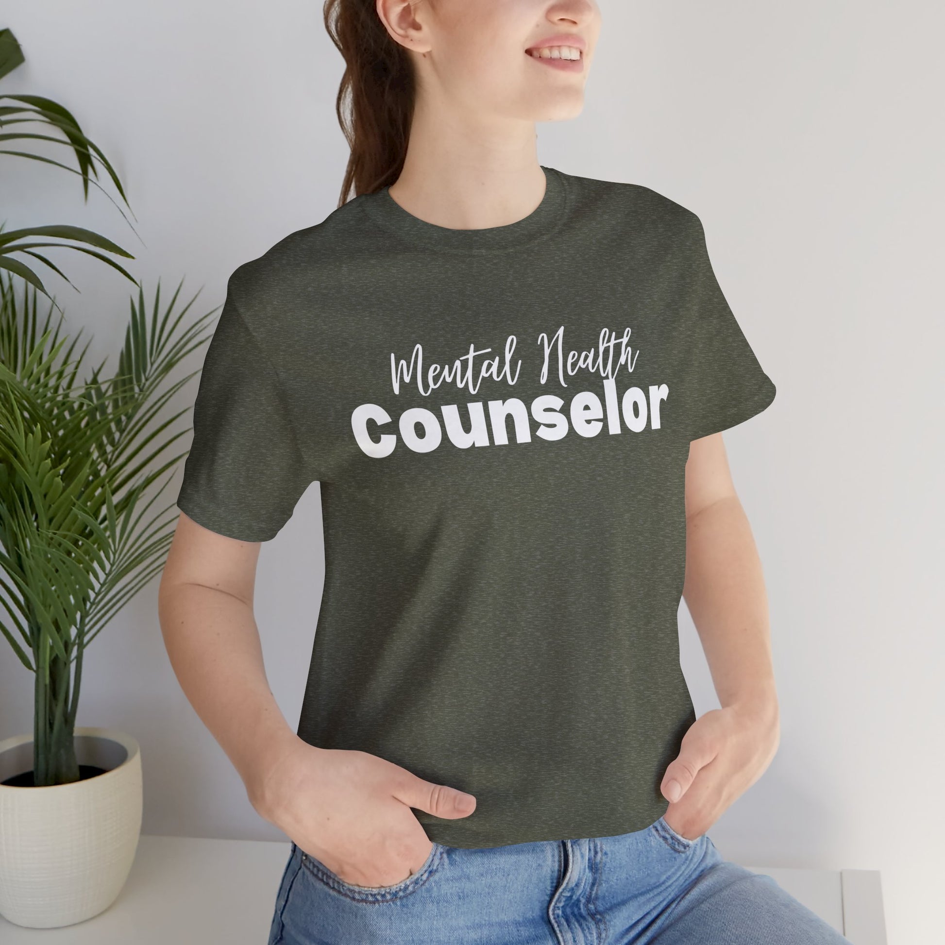 Mental Health Counselor T-Shirt | Unisex Jersey Short Sleeve Tee | Perfect Gift for Therapists - Mental Health Wear TN