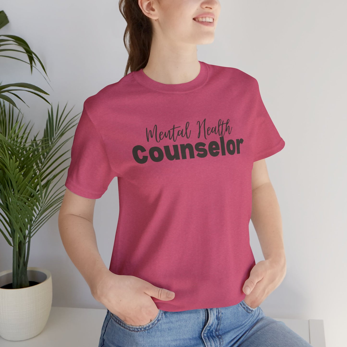 Mental Health Counselor T-Shirt | Unisex Jersey Short Sleeve Tee | Perfect Gift for Therapists - Mental Health Wear TN