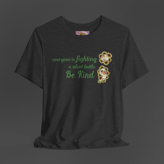 Positive Succulent Semi Colon- Unisex Tee Shirt - Mental Health Wear TN