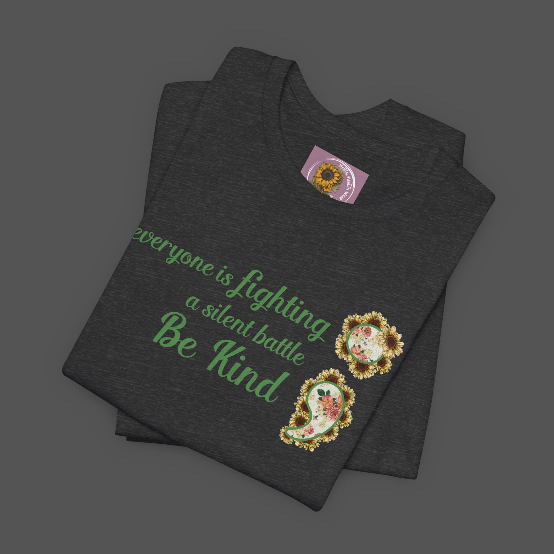 Positive Succulent Semi Colon- Unisex Tee Shirt - Mental Health Wear TN