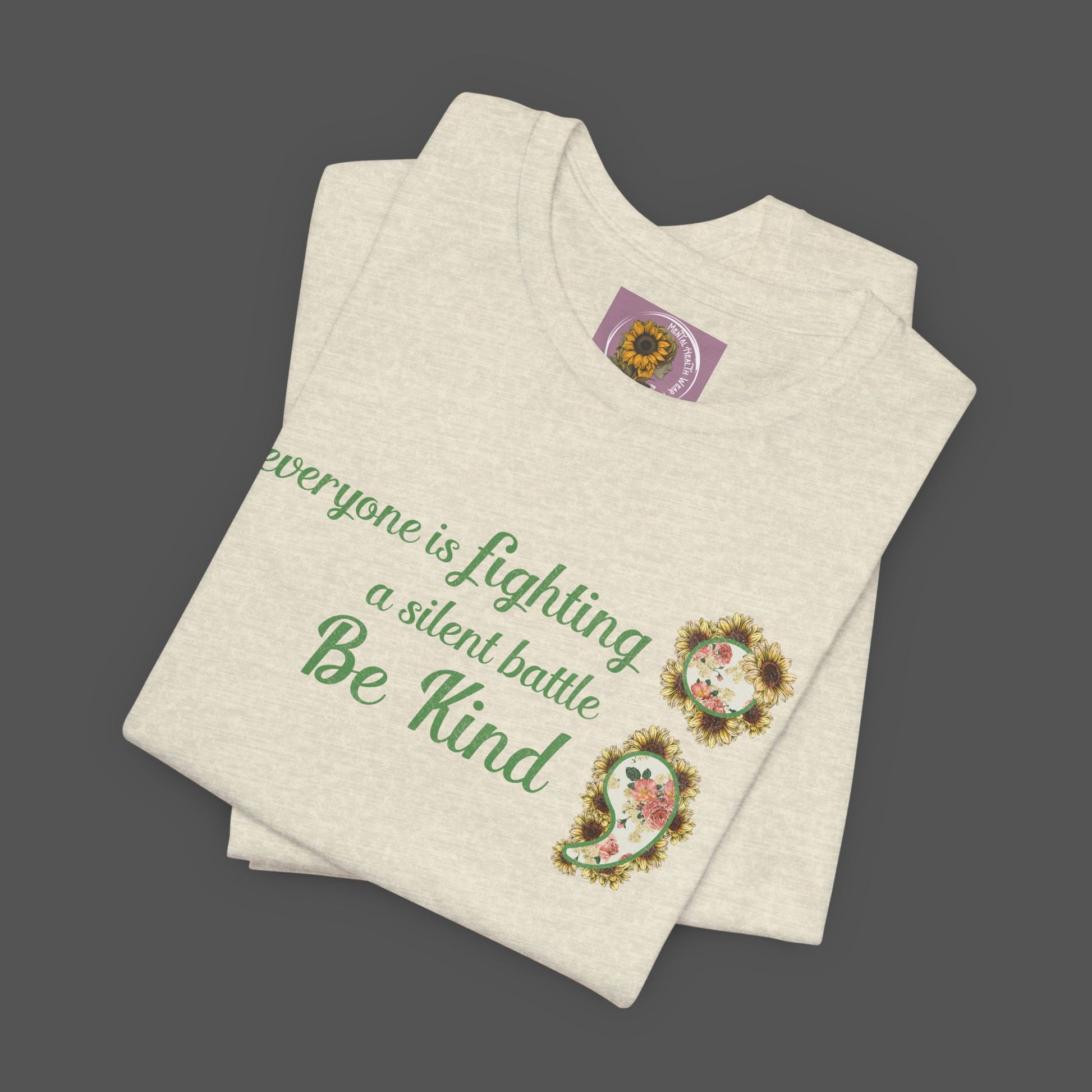 Positive Succulent Semi Colon- Unisex Tee Shirt - Mental Health Wear TN