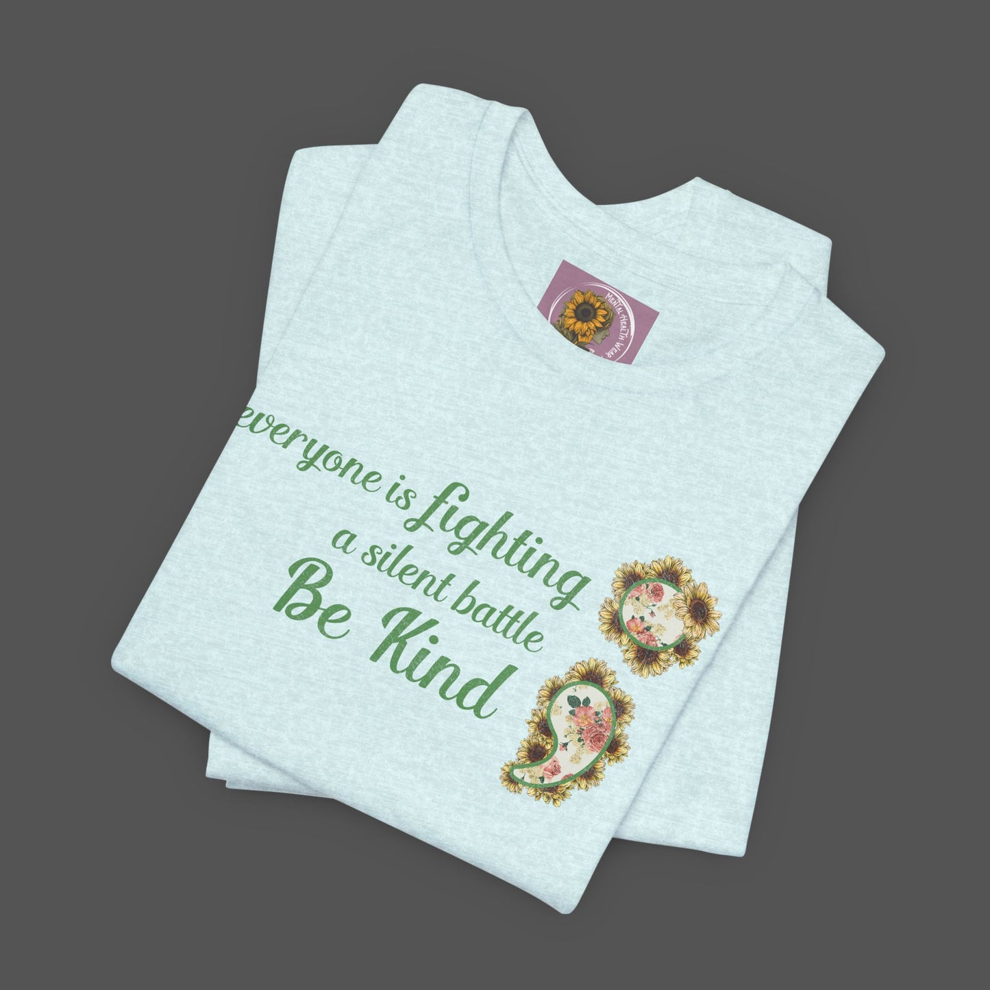 Positive Succulent Semi Colon- Unisex Tee Shirt - Mental Health Wear TN