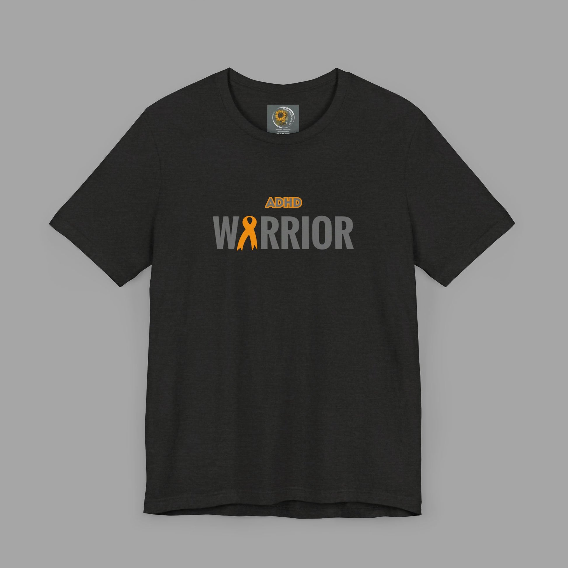 Proud & Strong ADHD Warrior Butterfly/ Awareness Ribbon-Mental Health Awareness- Unisex  Short Sleeve T-Shirt - Mental Health Wear TN