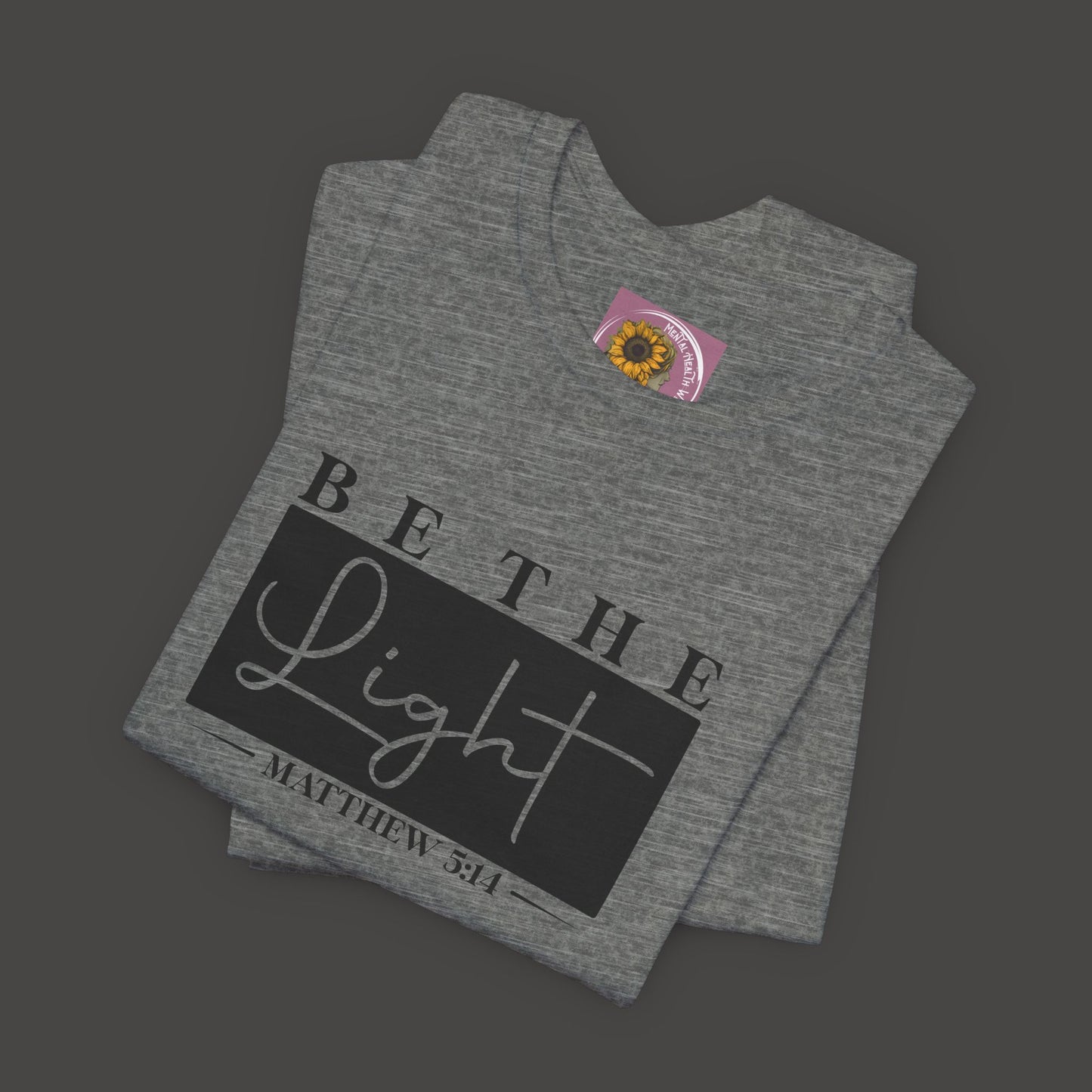 Deep Heather Grey/ folded mockup
