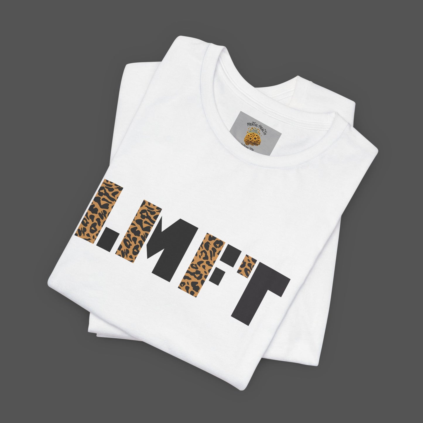Cheetah Print-Licensed Marriage and Family Therapist- Unisex Jersey Short Sleeve Tee - Mental Health Wear TN