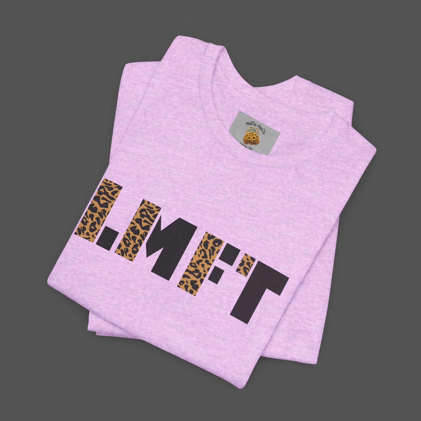 Cheetah Print-Licensed Marriage and Family Therapist- Unisex Jersey Short Sleeve Tee - Mental Health Wear TN