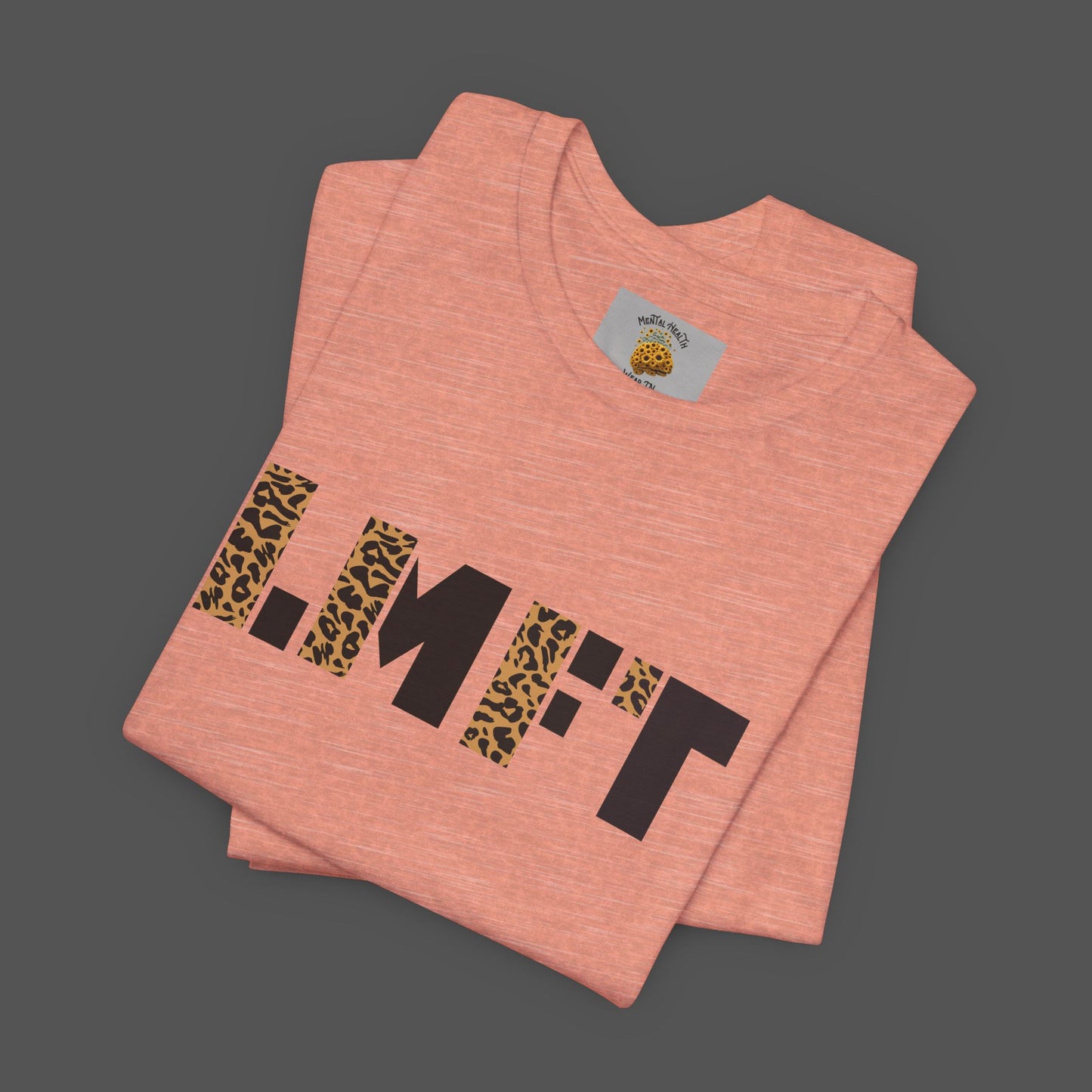 Cheetah Print-Licensed Marriage and Family Therapist- Unisex Jersey Short Sleeve Tee - Mental Health Wear TN