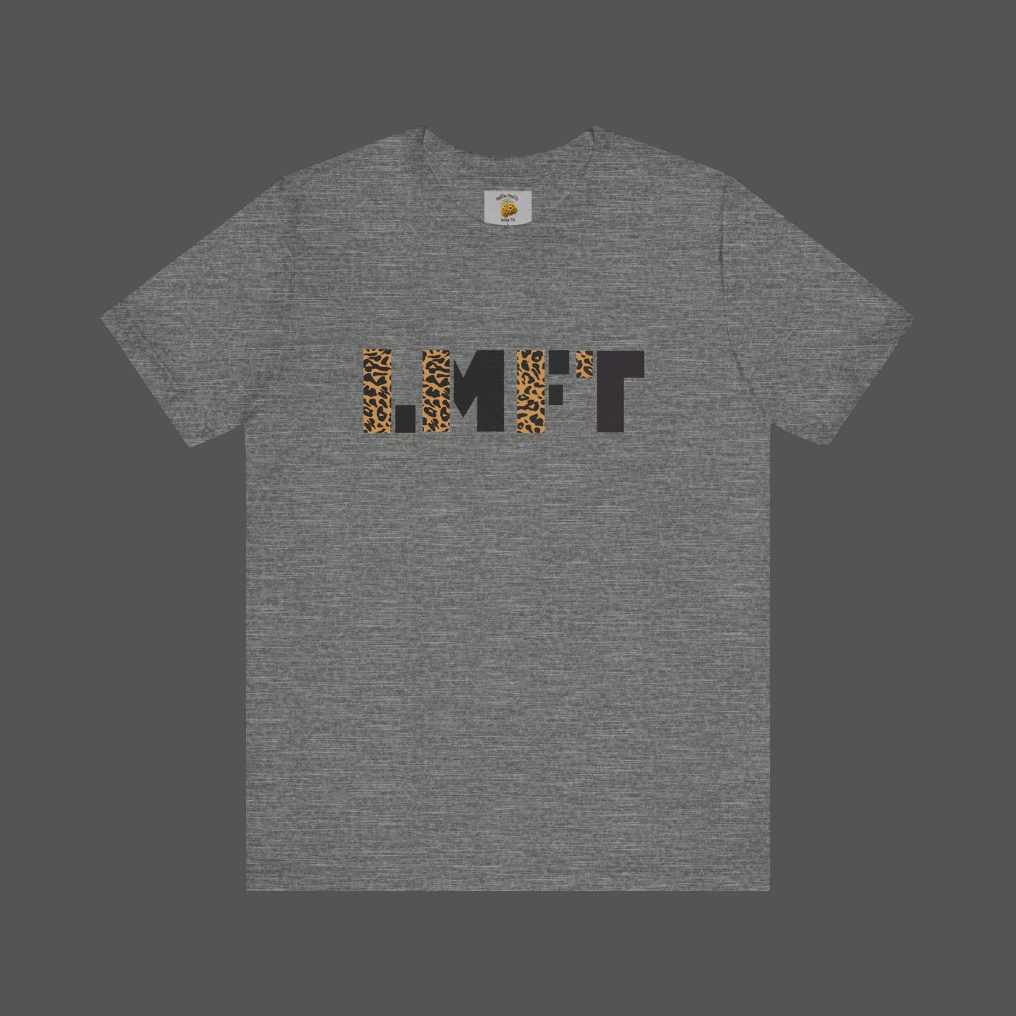 Cheetah Print-Licensed Marriage and Family Therapist- Unisex Jersey Short Sleeve Tee - Mental Health Wear TN