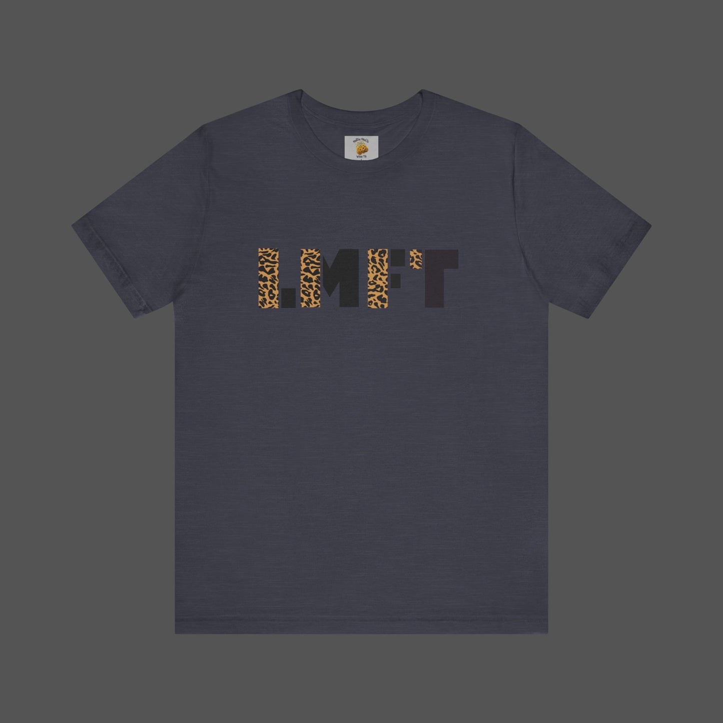 Cheetah Print-Licensed Marriage and Family Therapist- Unisex Jersey Short Sleeve Tee - Mental Health Wear TN