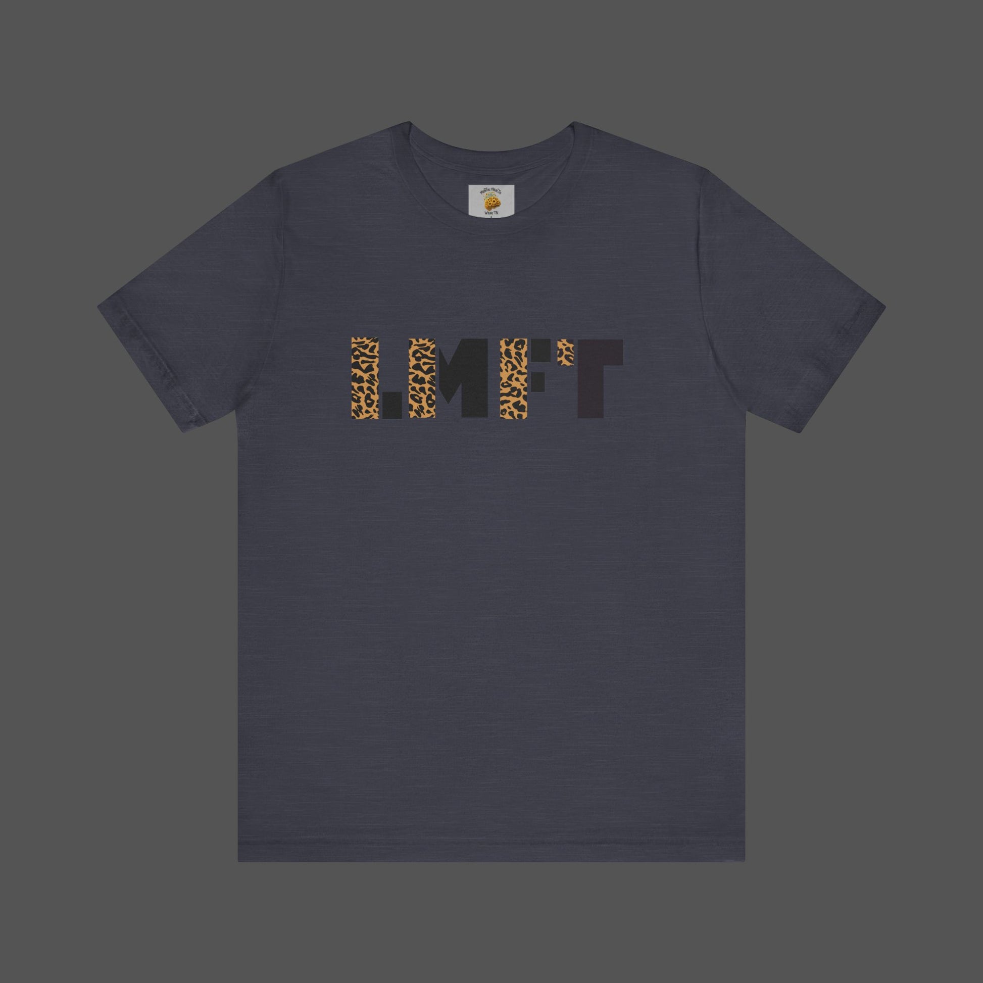 Cheetah Print-Licensed Marriage and Family Therapist- Unisex Jersey Short Sleeve Tee - Mental Health Wear TN