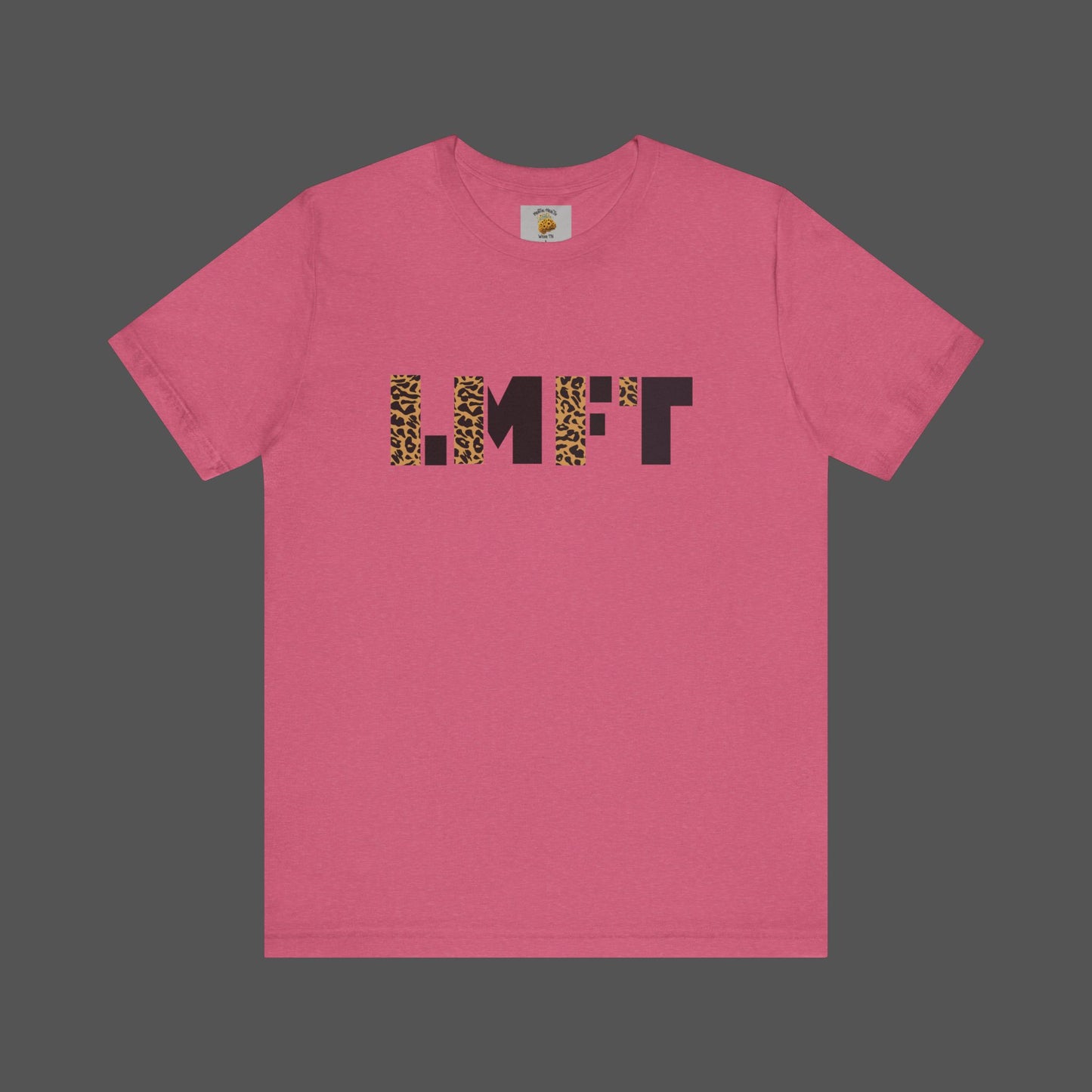 Cheetah Print-Licensed Marriage and Family Therapist- Unisex Jersey Short Sleeve Tee - Mental Health Wear TN