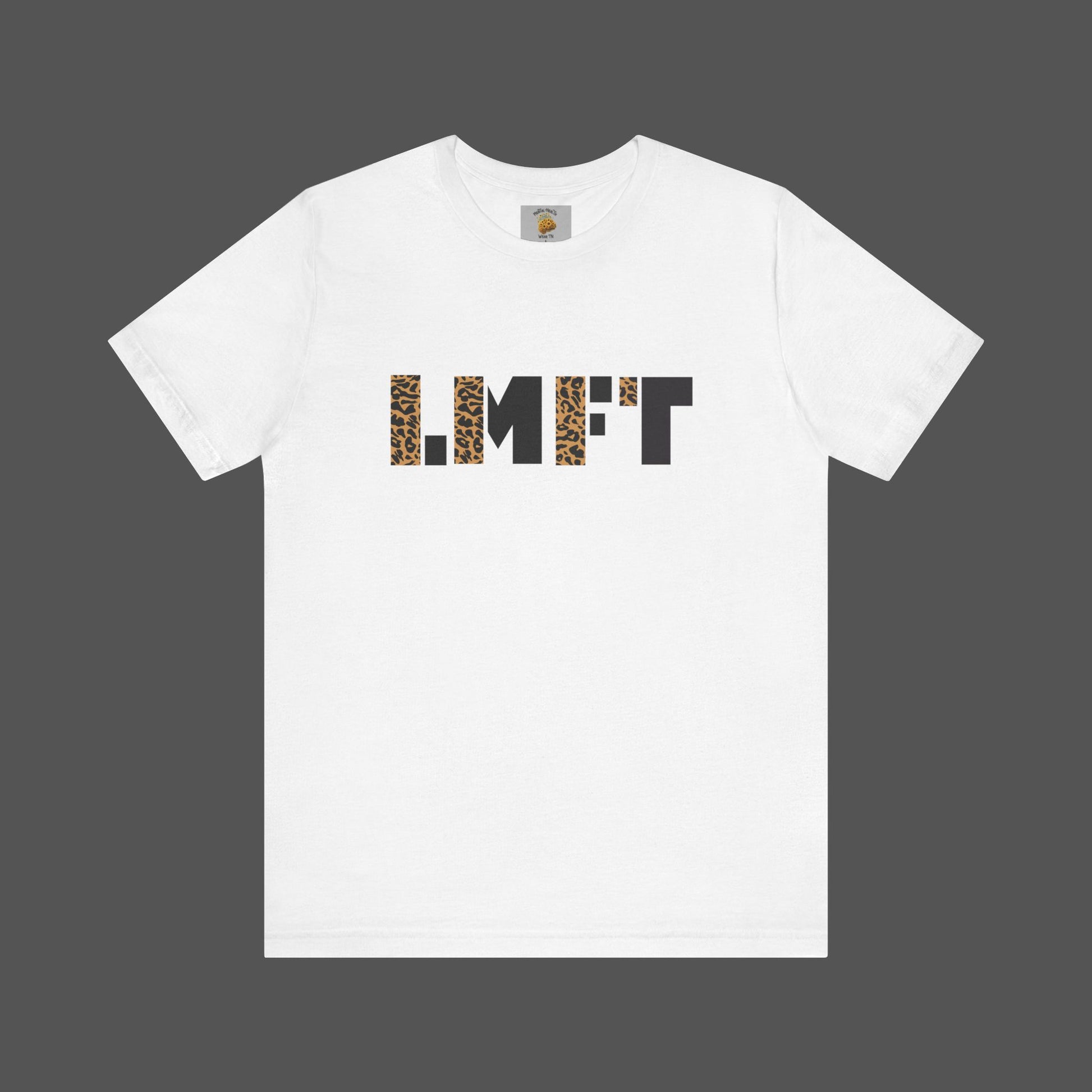 Cheetah Print-Licensed Marriage and Family Therapist- Unisex Jersey Short Sleeve Tee - Mental Health Wear TN