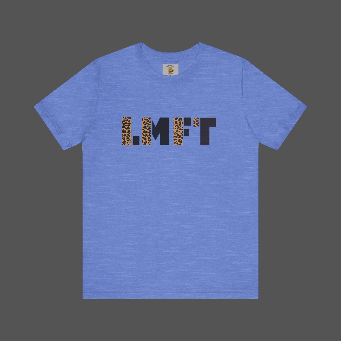 Cheetah Print-Licensed Marriage and Family Therapist- Unisex Jersey Short Sleeve Tee - Mental Health Wear TN