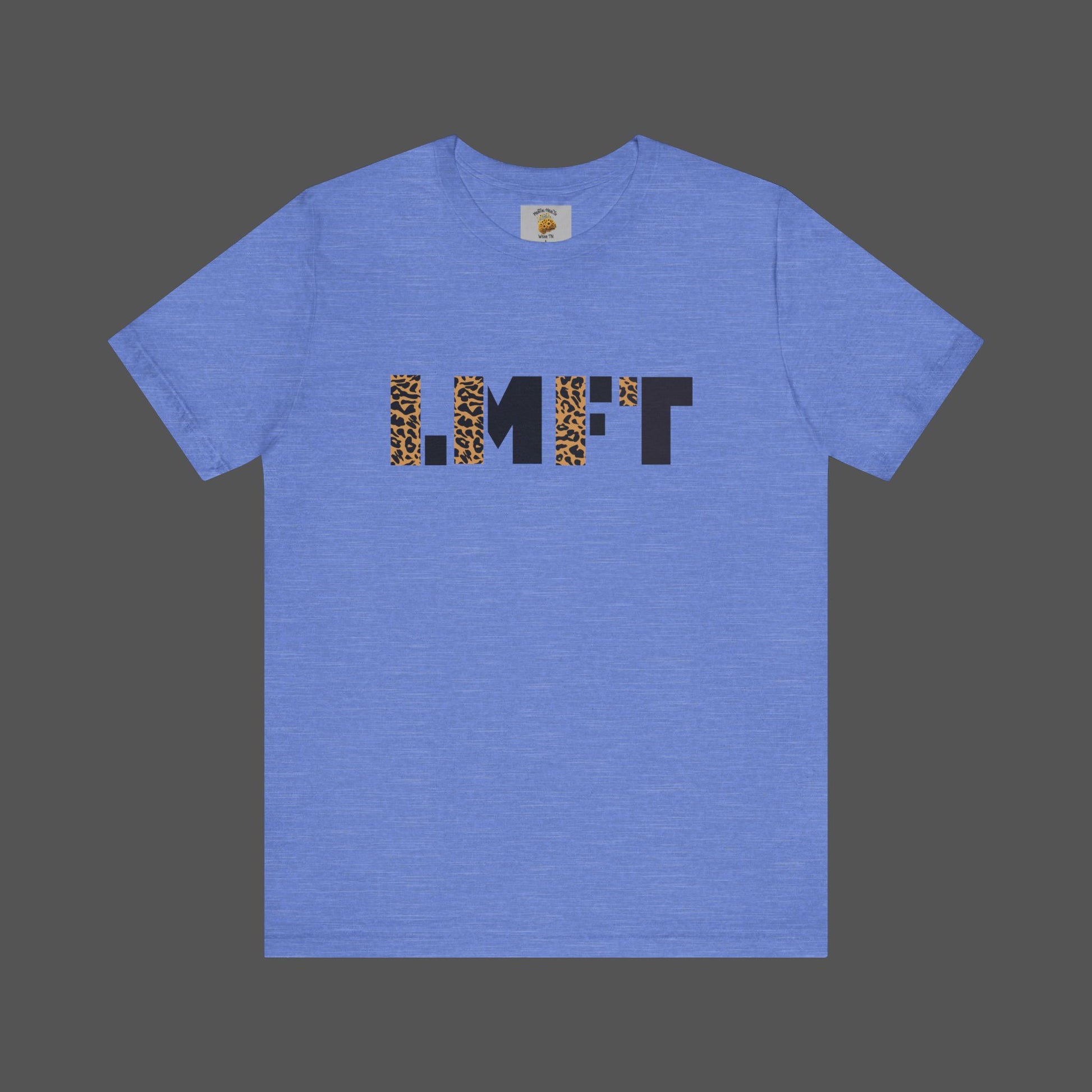 Cheetah Print-Licensed Marriage and Family Therapist- Unisex Jersey Short Sleeve Tee - Mental Health Wear TN