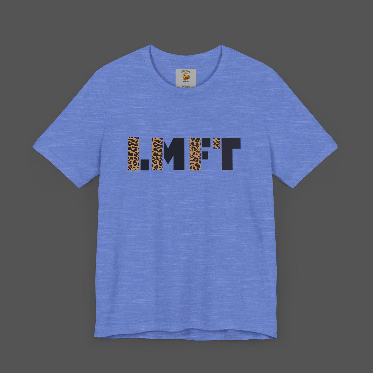 Cheetah Print-Licensed Marriage and Family Therapist- Unisex Jersey Short Sleeve Tee - Mental Health Wear TN