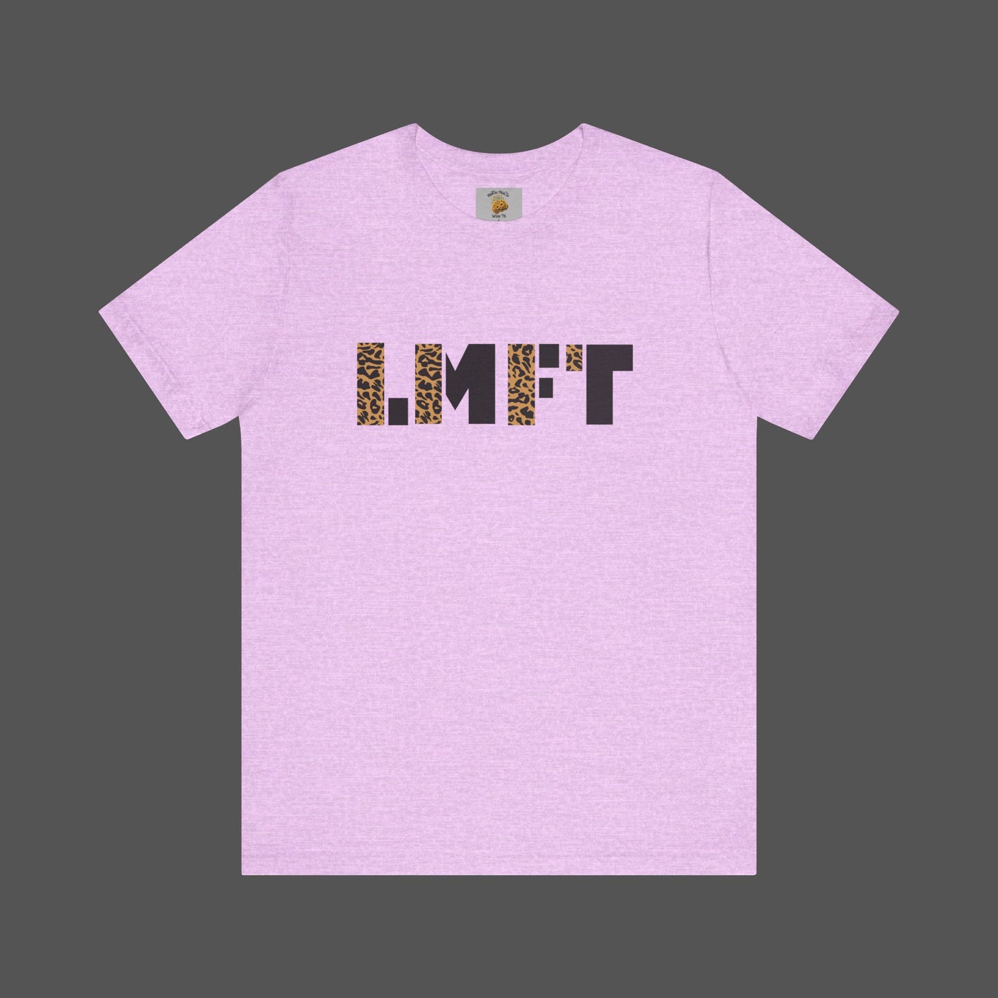 Cheetah Print-Licensed Marriage and Family Therapist- Unisex Jersey Short Sleeve Tee - Mental Health Wear TN