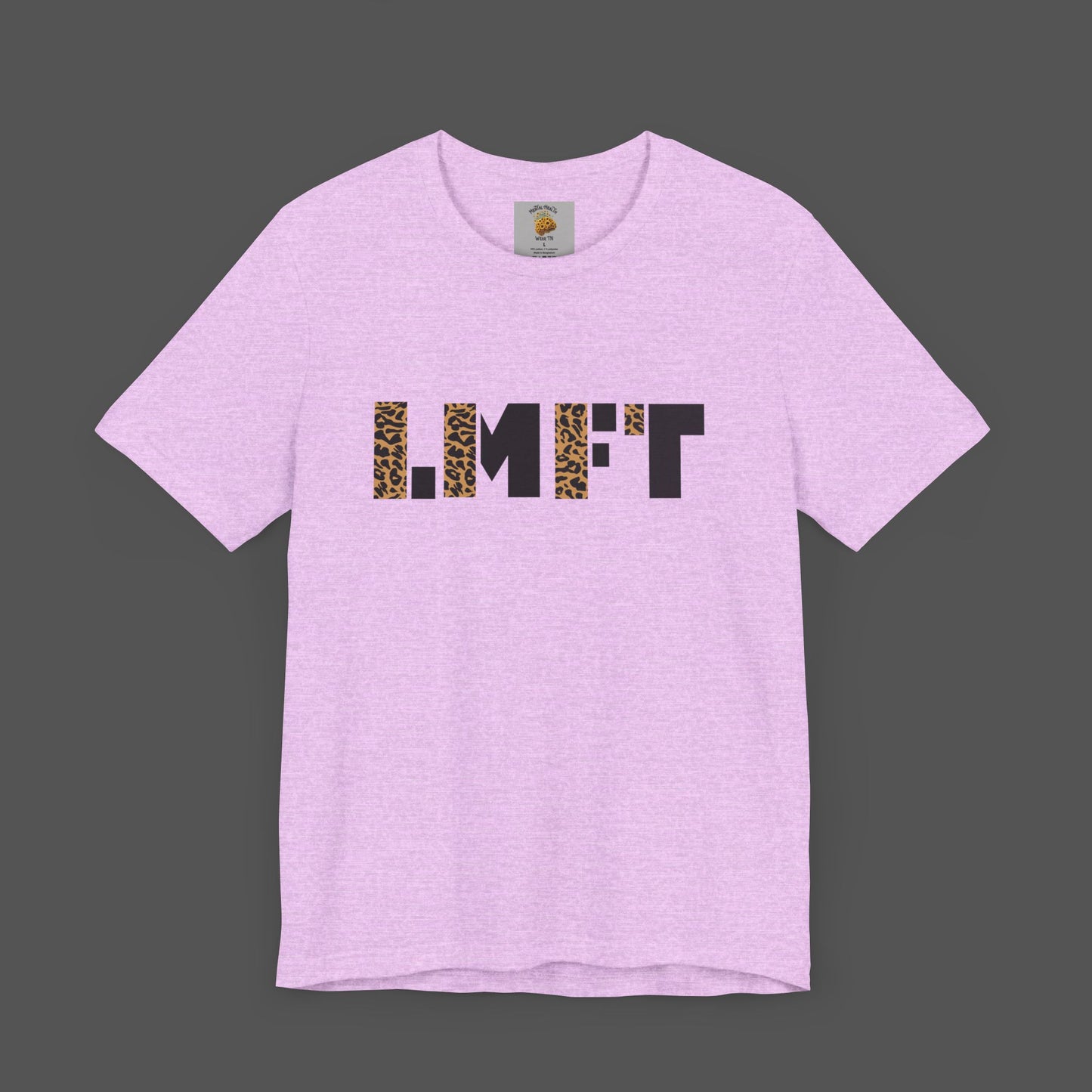 Cheetah Print-Licensed Marriage and Family Therapist- Unisex Jersey Short Sleeve Tee - Mental Health Wear TN