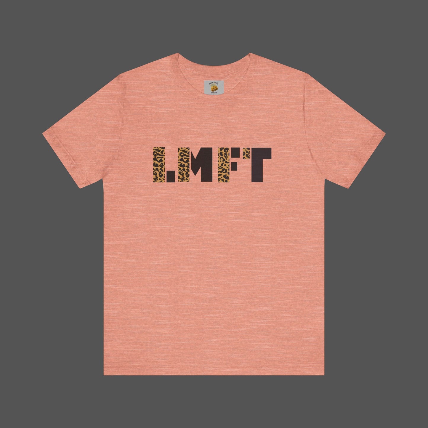 Cheetah Print-Licensed Marriage and Family Therapist- Unisex Jersey Short Sleeve Tee - Mental Health Wear TN